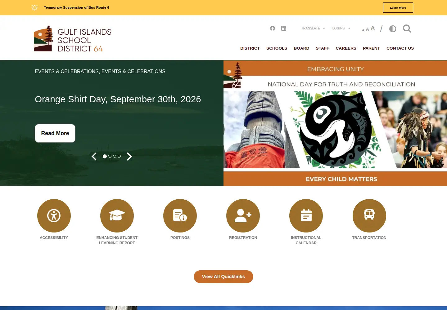 Screenshot of sd64.bc.ca