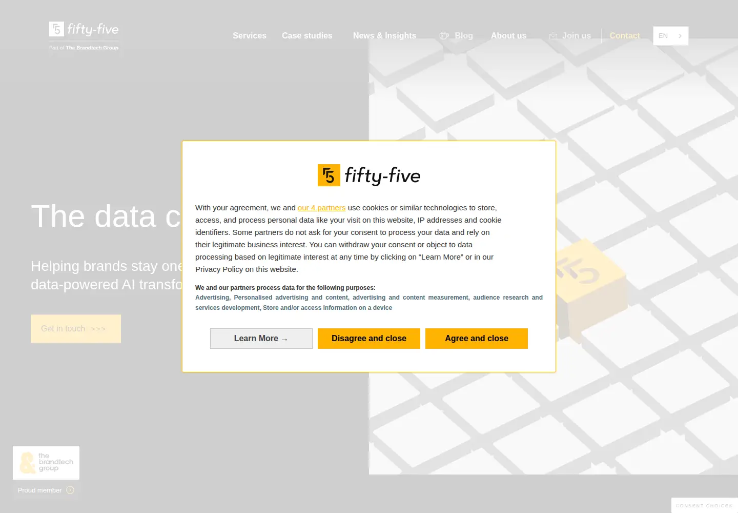 Screenshot of fifty-five.com