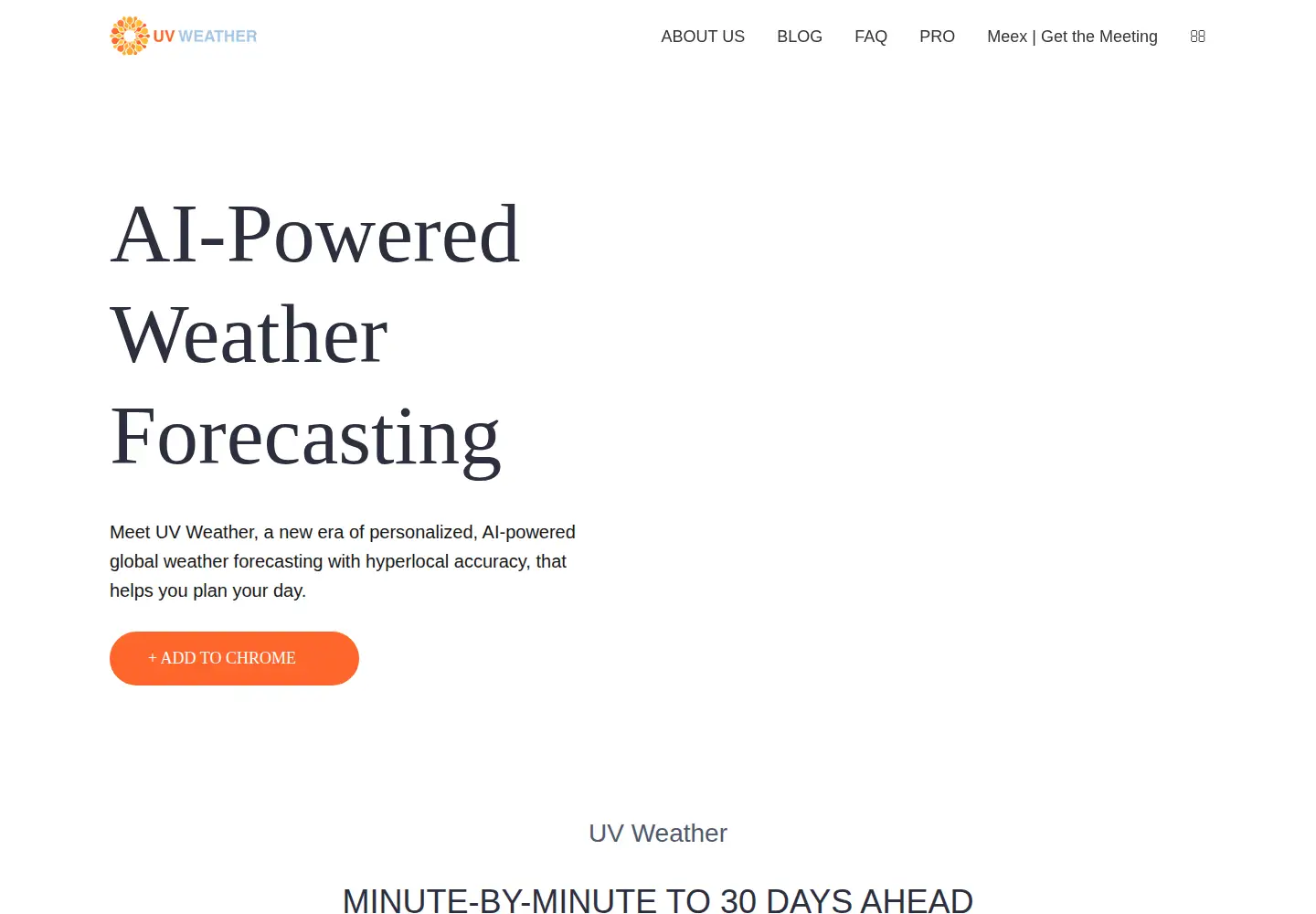 Captured homepage of uvweather.net in the current scan