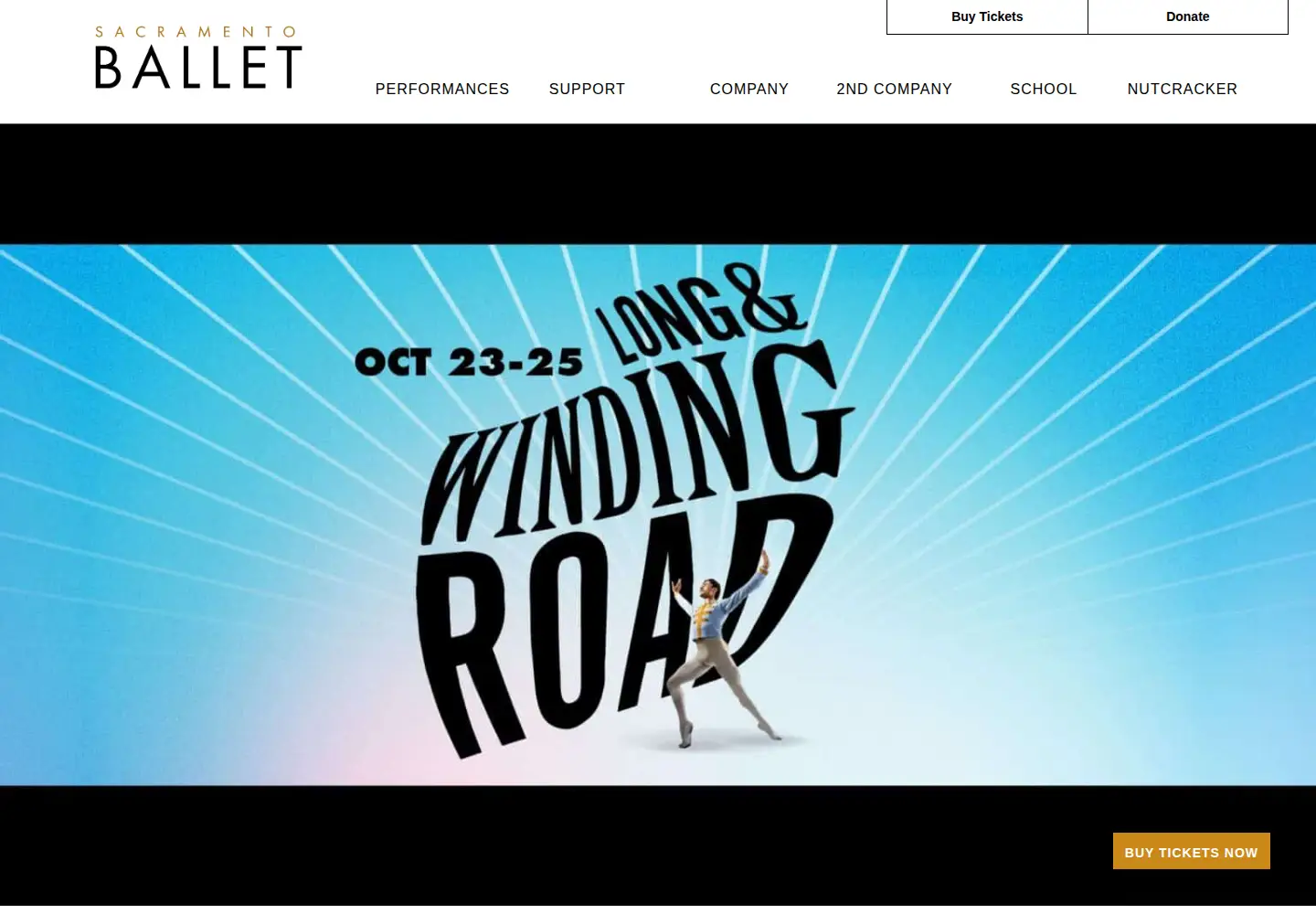 Screenshot of sacballet.org