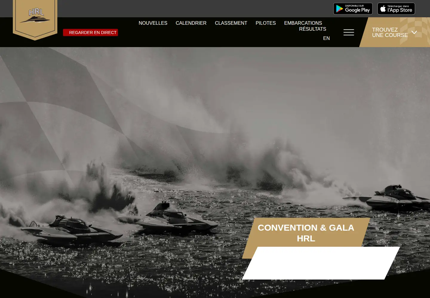 Screenshot of hrlhydroplane.com