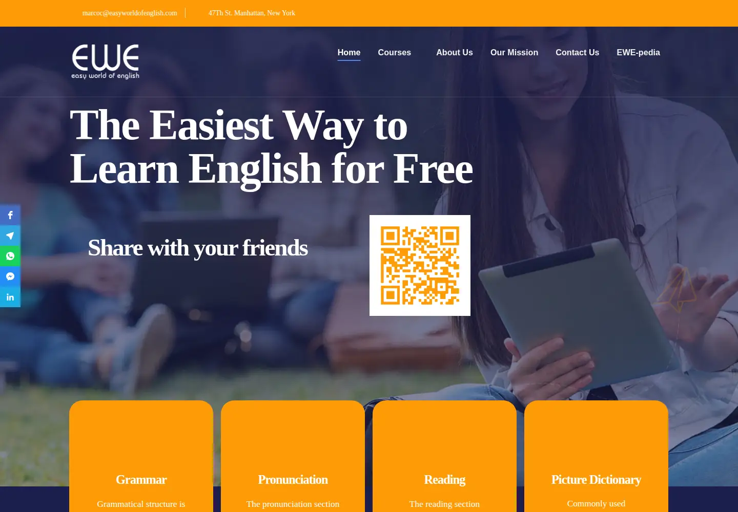 Screenshot of easyworldofenglish.com