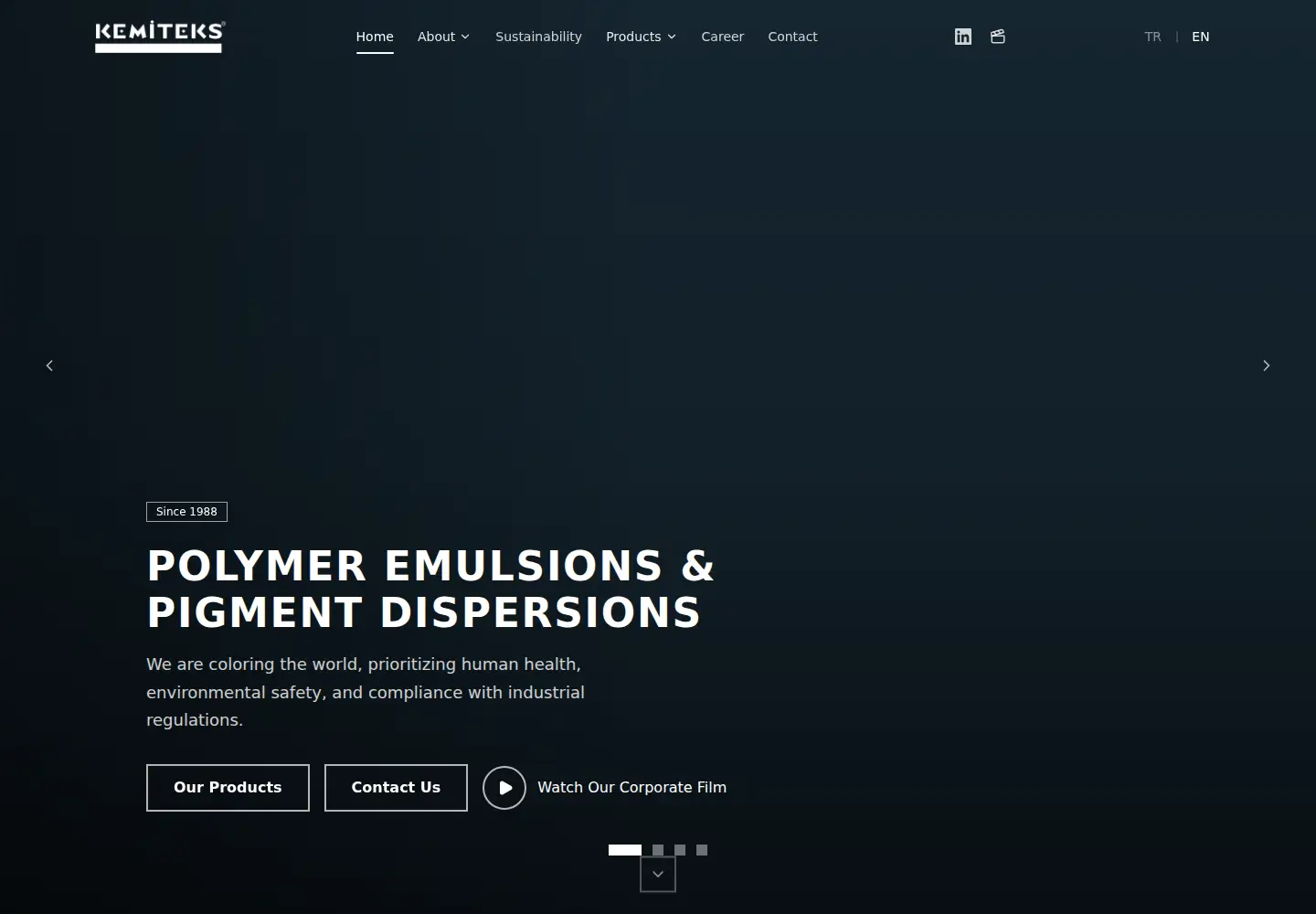 Captured homepage of kemiteks.com in the current scan