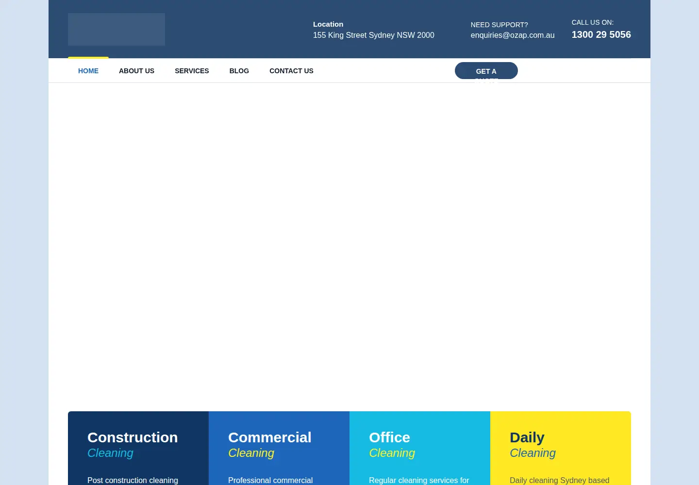 Captured homepage of ozapcs.com.au in the current scan