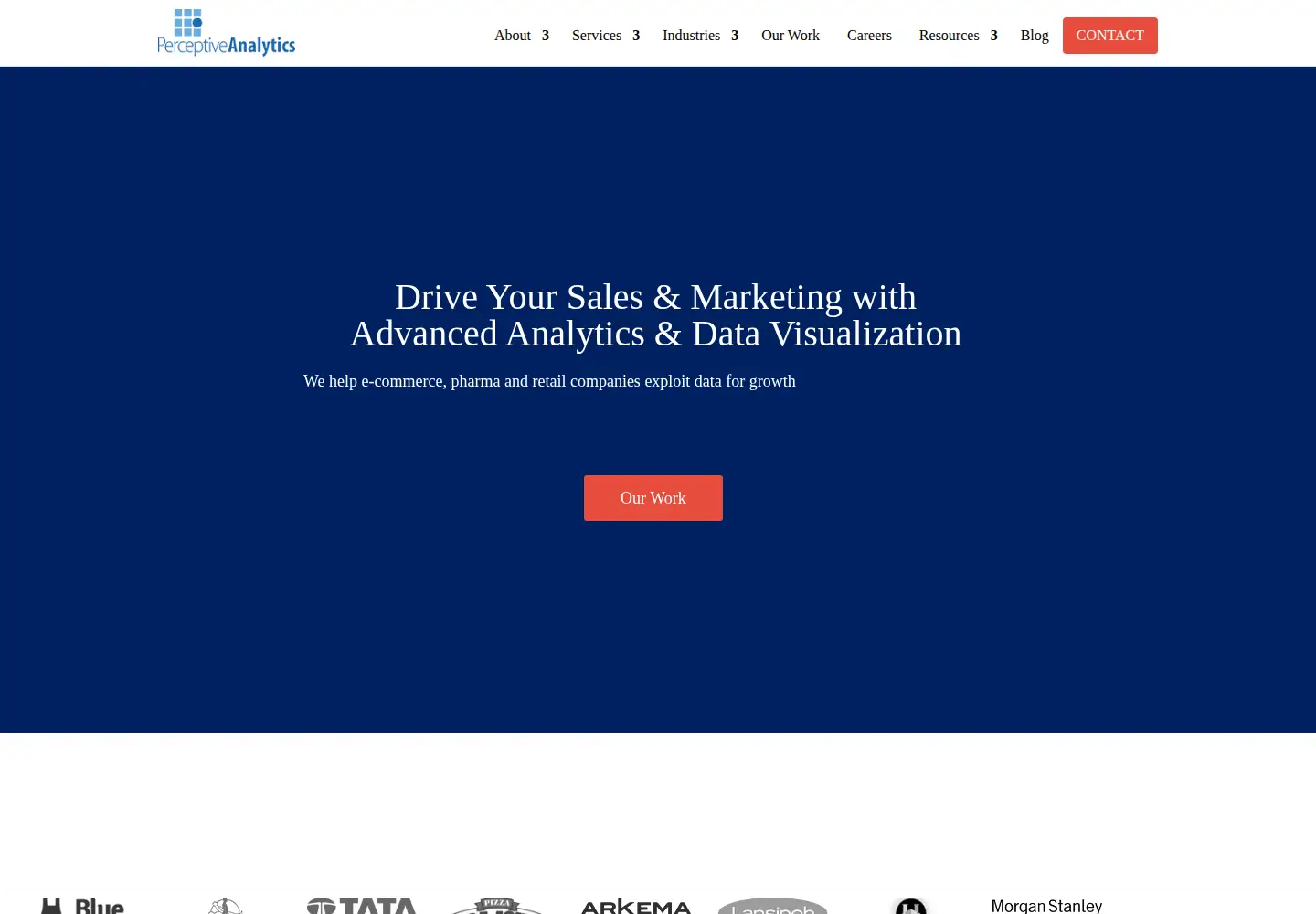 Screenshot of perceptive-analytics.com