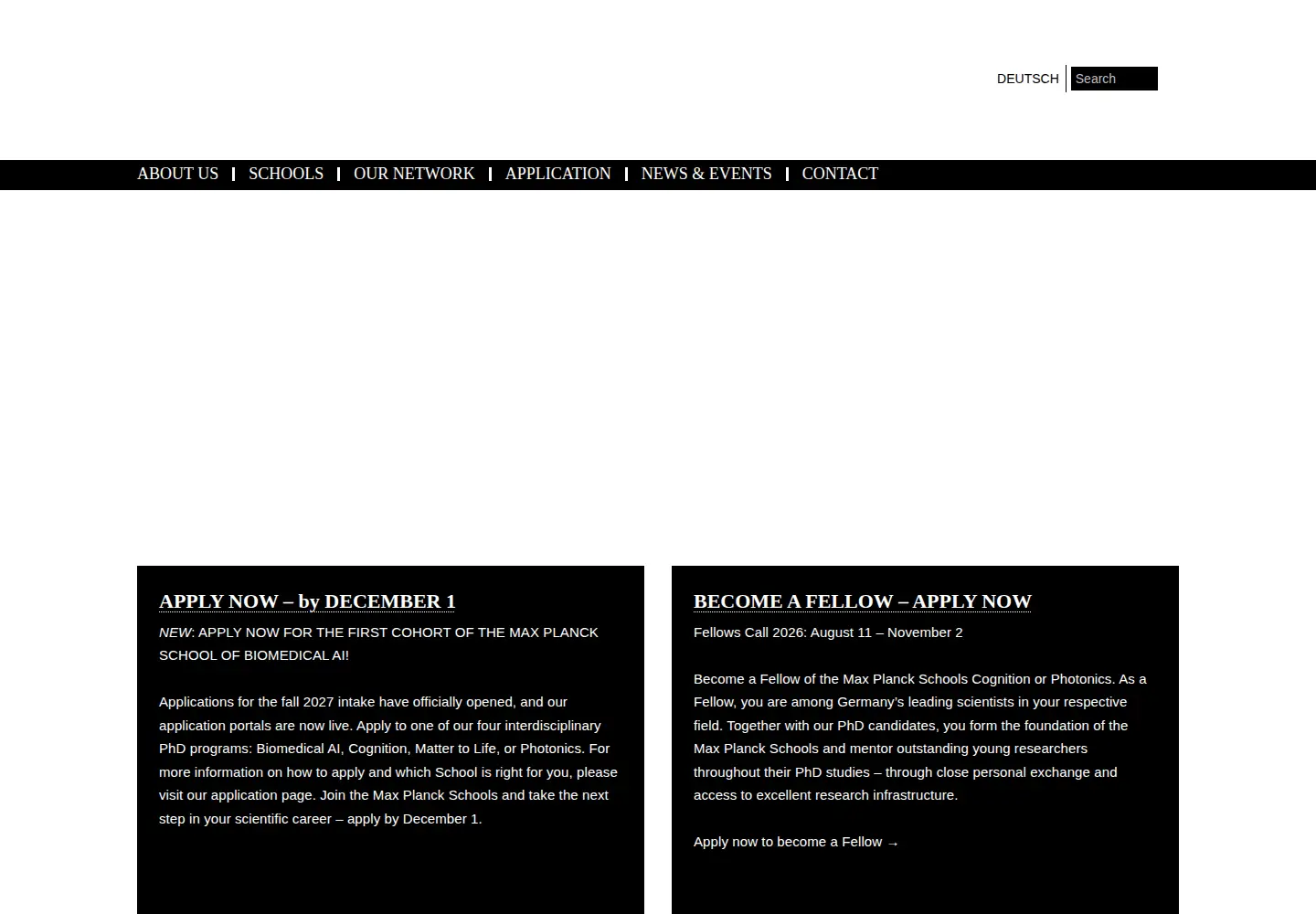 Screenshot of maxplanckschools.org