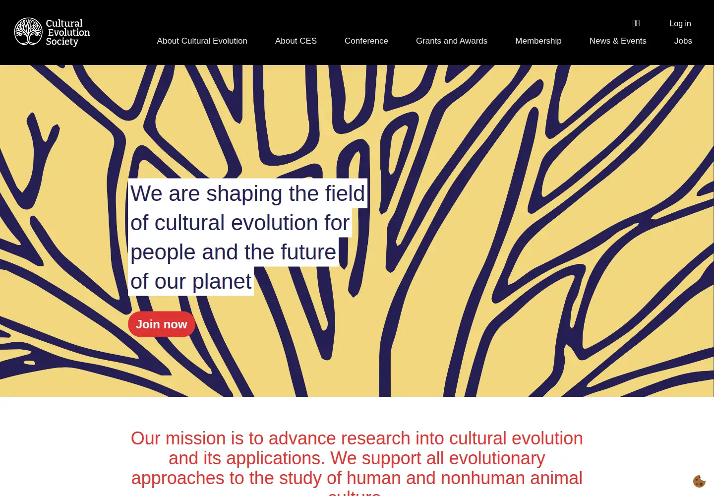 Screenshot of culturalevolutionsociety.org