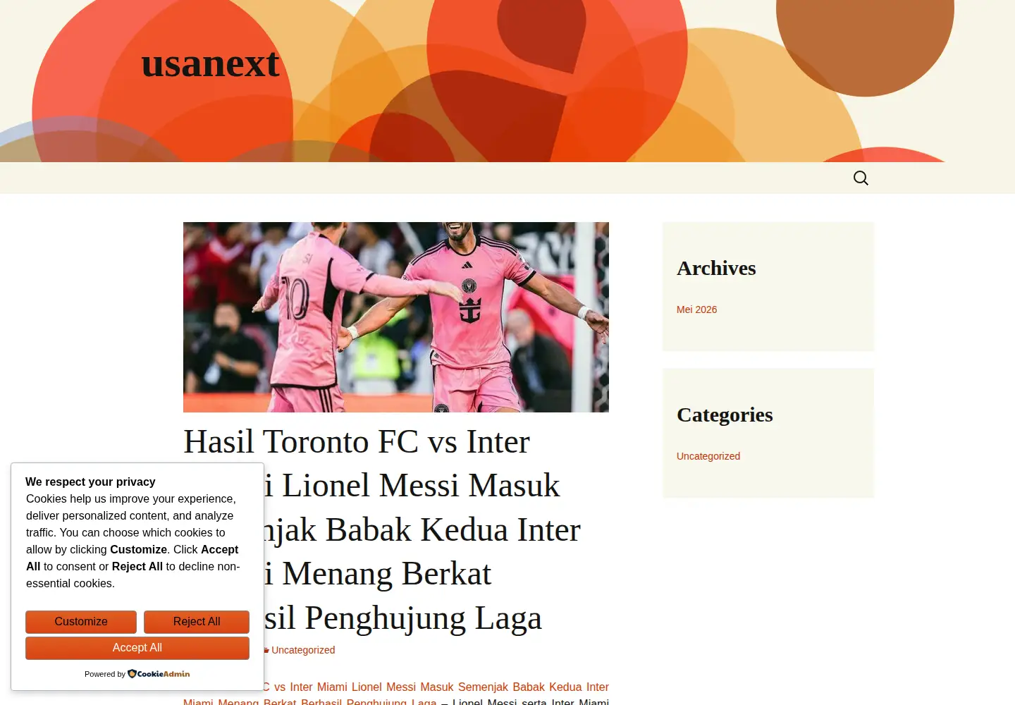 Screenshot of usanext.org
