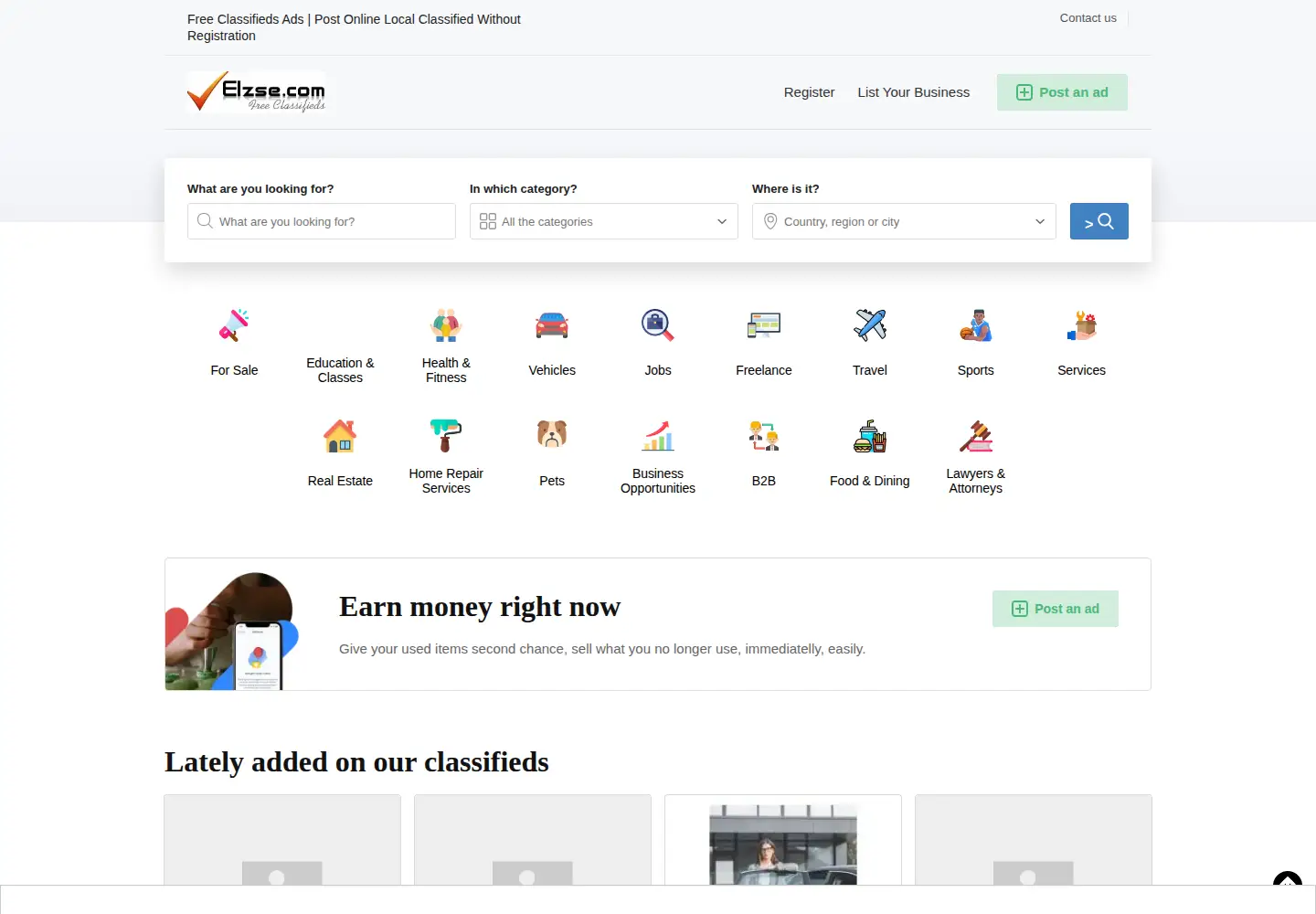 Screenshot of elzse.com