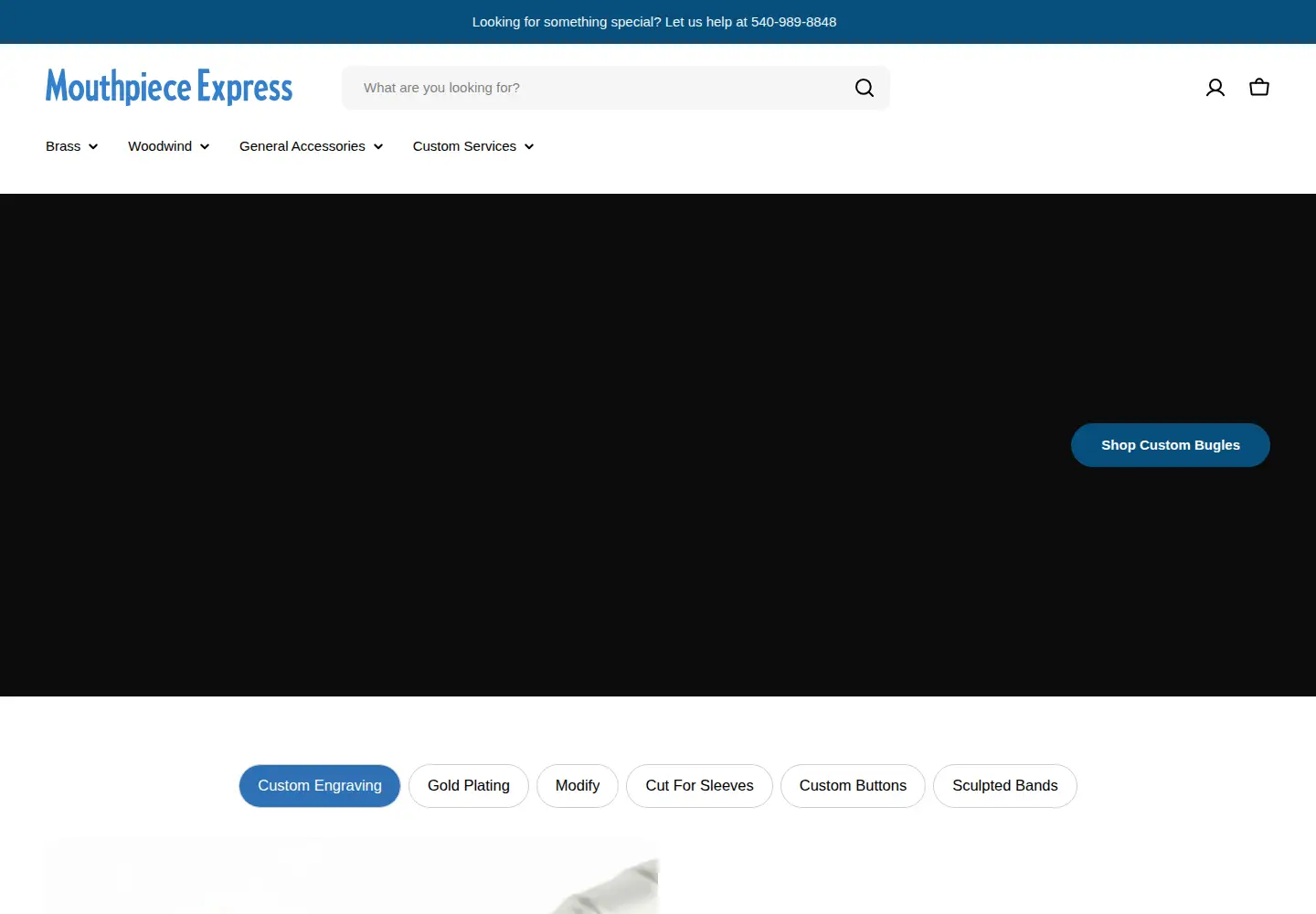 Screenshot of mouthpieceexpress.com