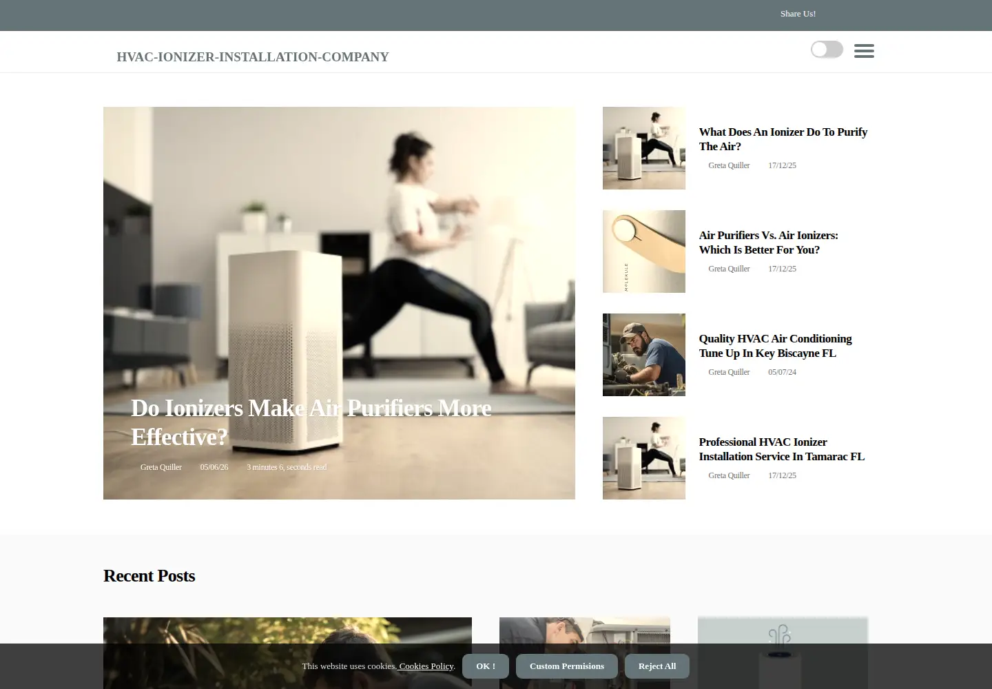 Screenshot of hvac-ionizer-installation-company.com