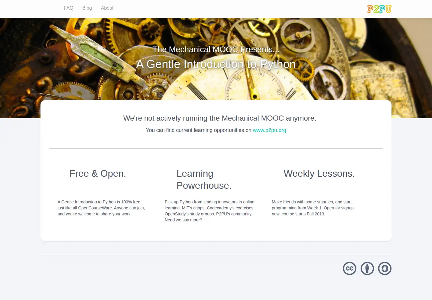 Screenshot of mechanicalmooc.org