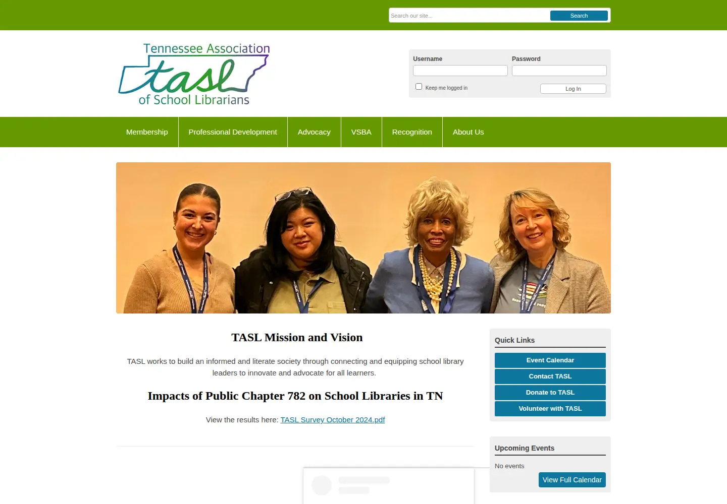 Screenshot of tasltn.org