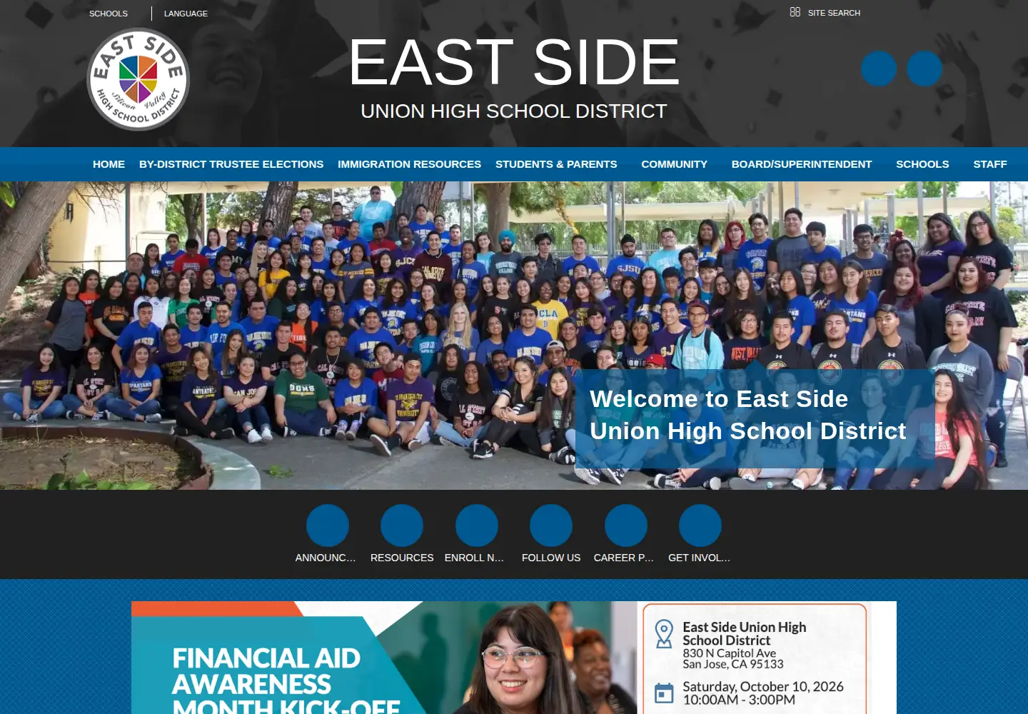 Screenshot of esuhsd.org