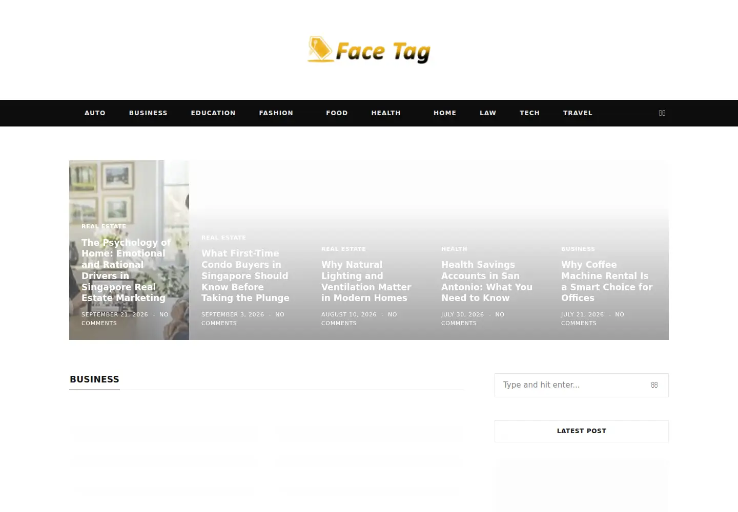 Screenshot of facetag.org
