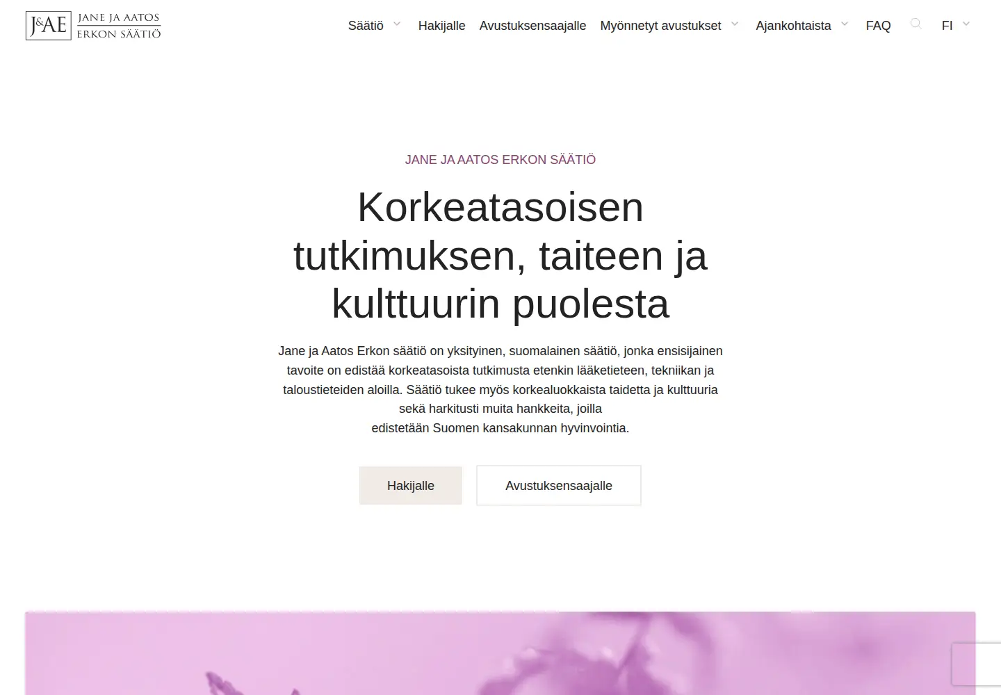 Screenshot of jaes.fi