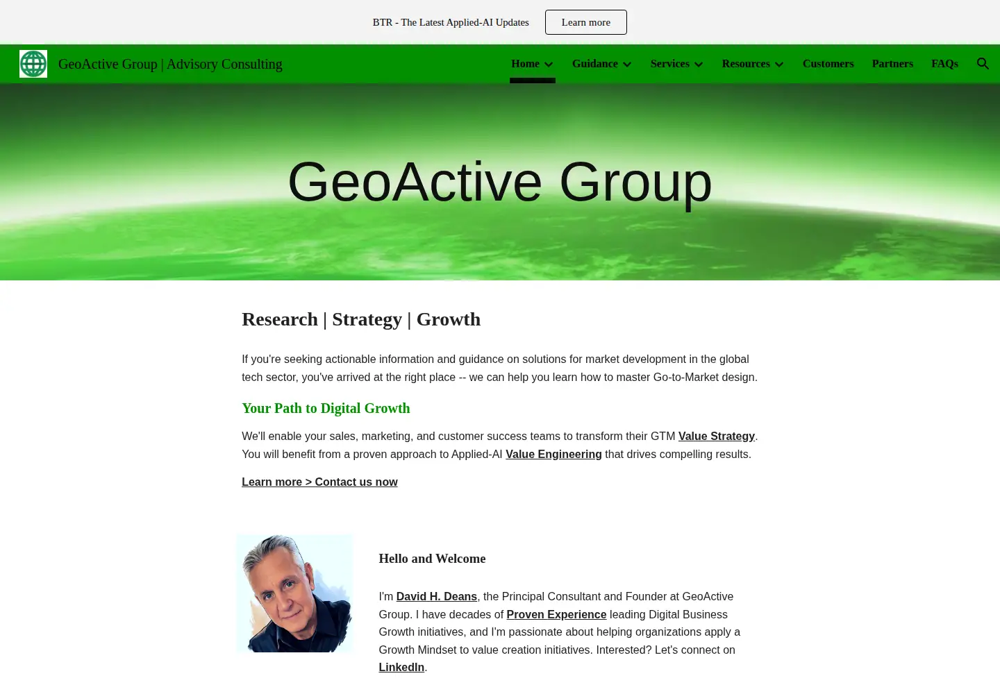 Screenshot of geoactivegroup.com