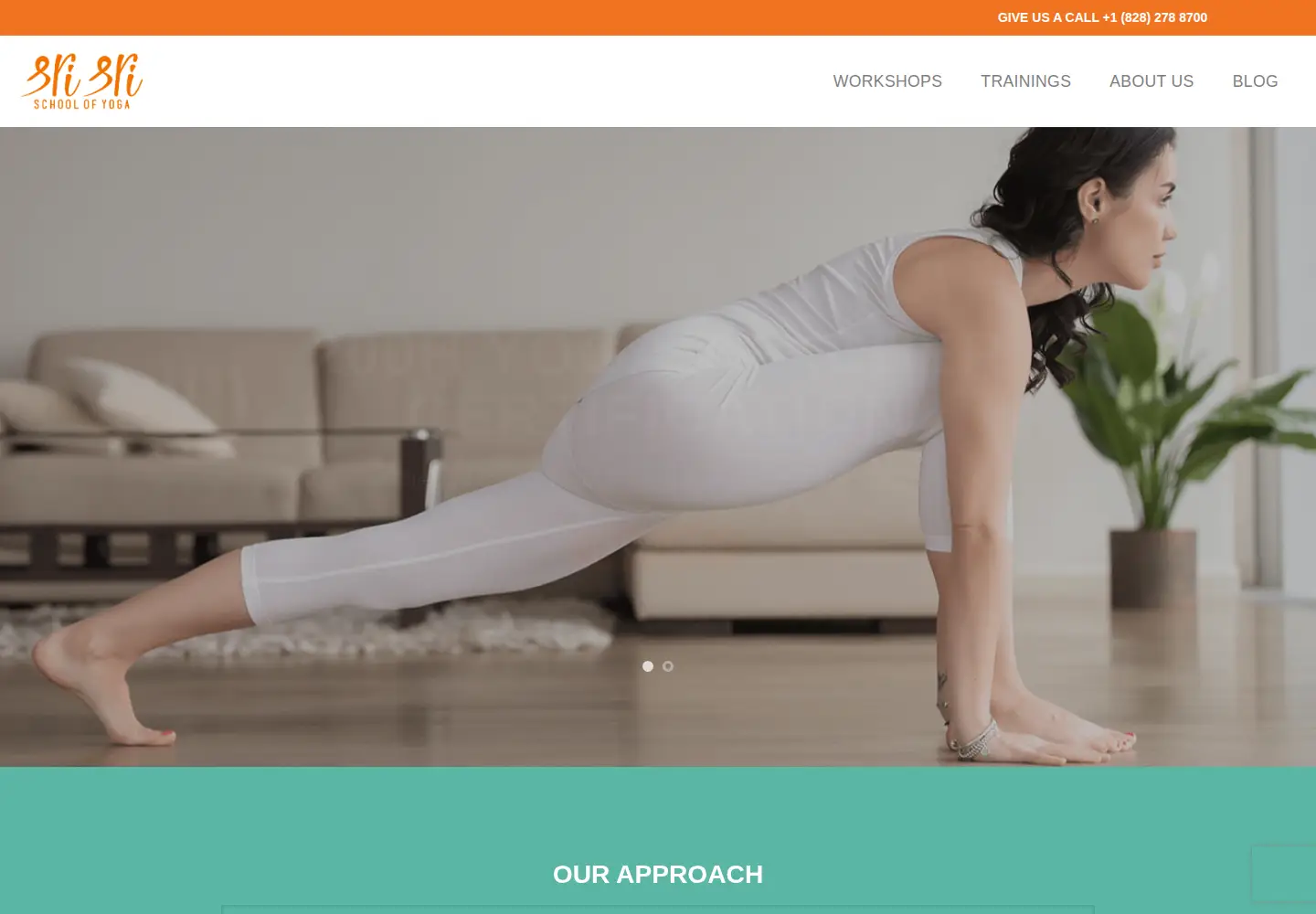 Captured homepage of srisrischoolofyoga.org in the current scan