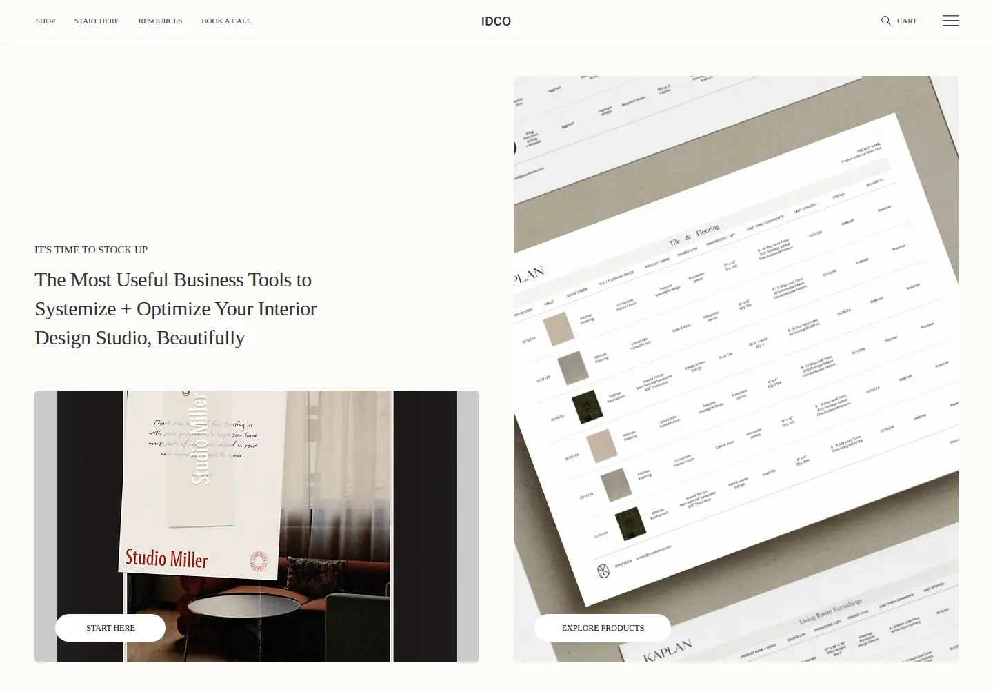 Captured homepage of idco.studio in the current scan