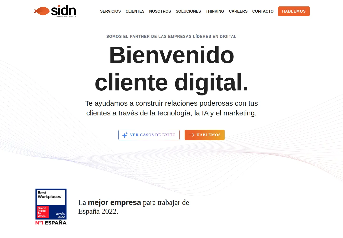 Captured homepage of sidn.es in the current scan
