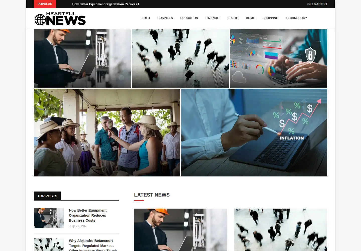 Screenshot of heartfulnews.co.uk