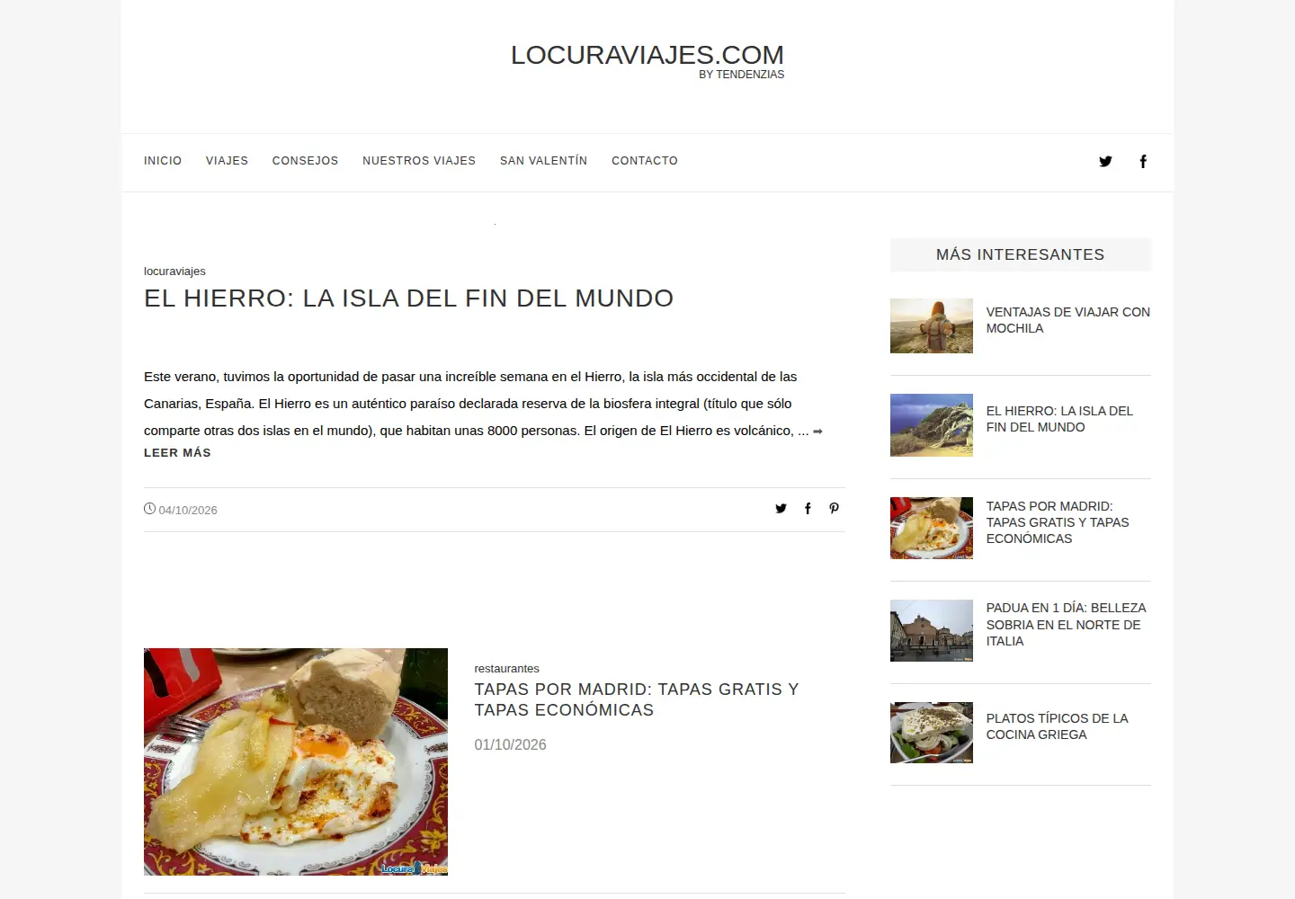 Screenshot of locuraviajes.com