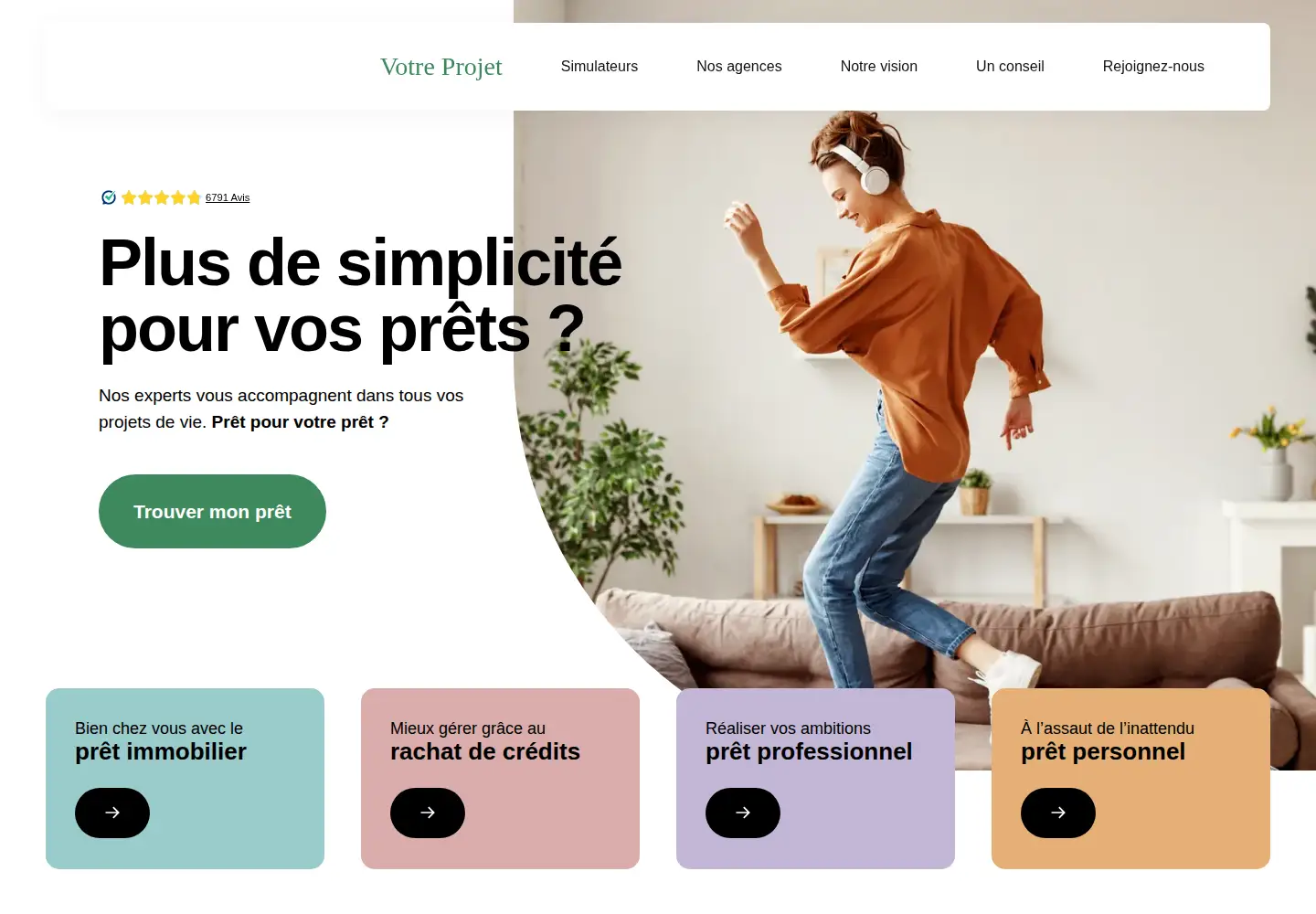 Screenshot of inandfi-credits.fr