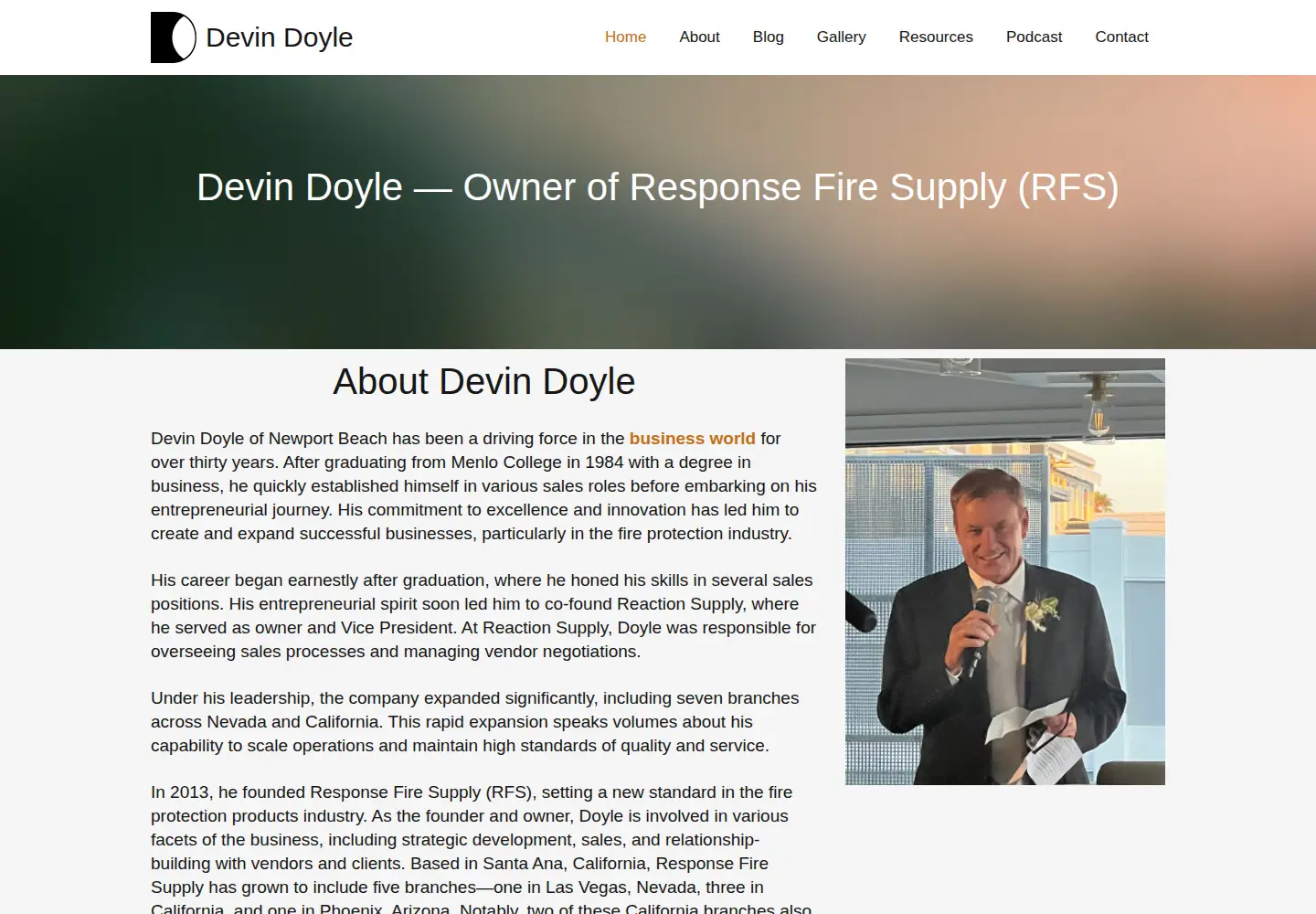 Screenshot of devin-doyle.com