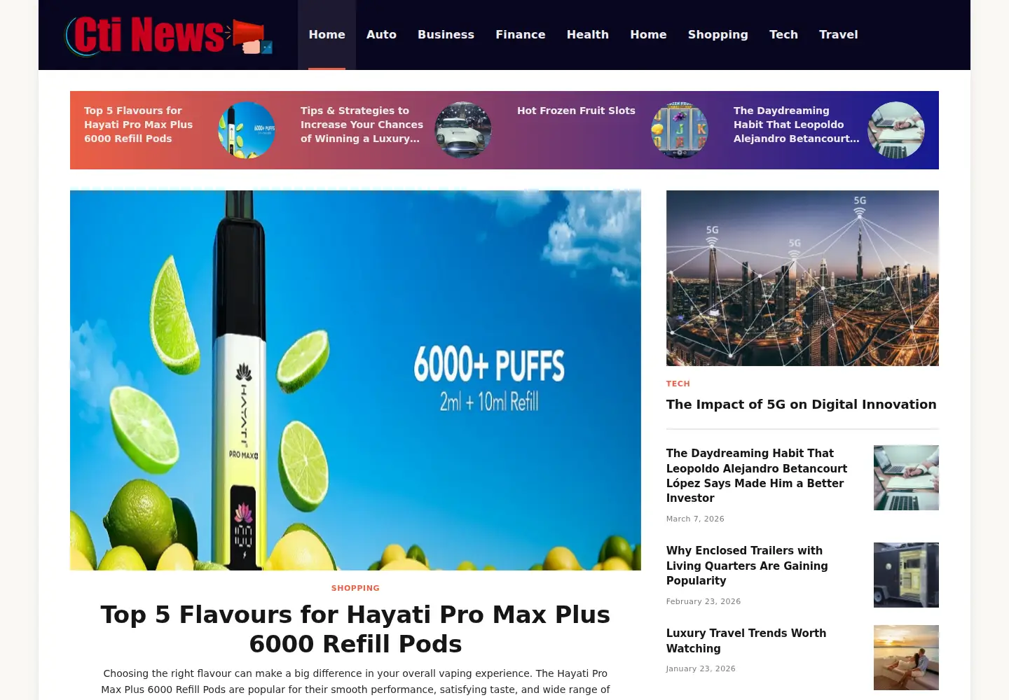 Screenshot of ctinews.co.uk