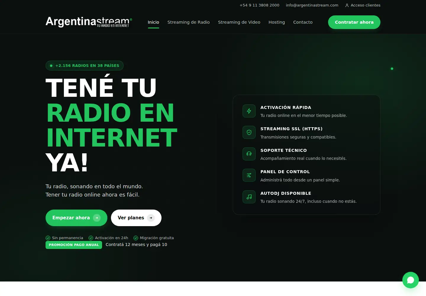 Screenshot of argentinastream.com