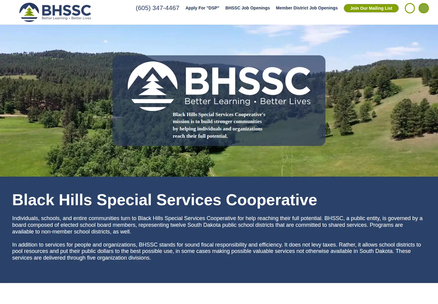 Screenshot of bhssc.org