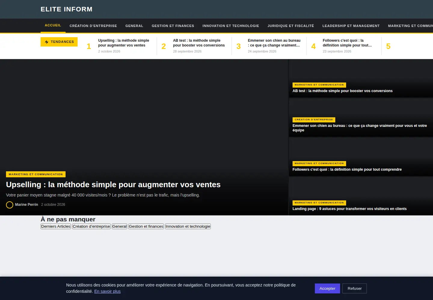 Screenshot of eliteinform.com