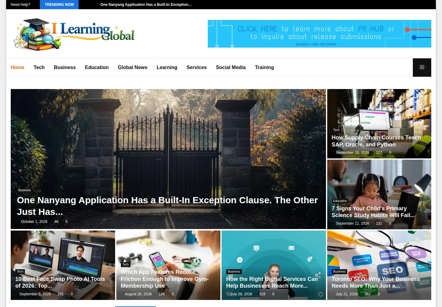 Screenshot of ilearningglobal.biz