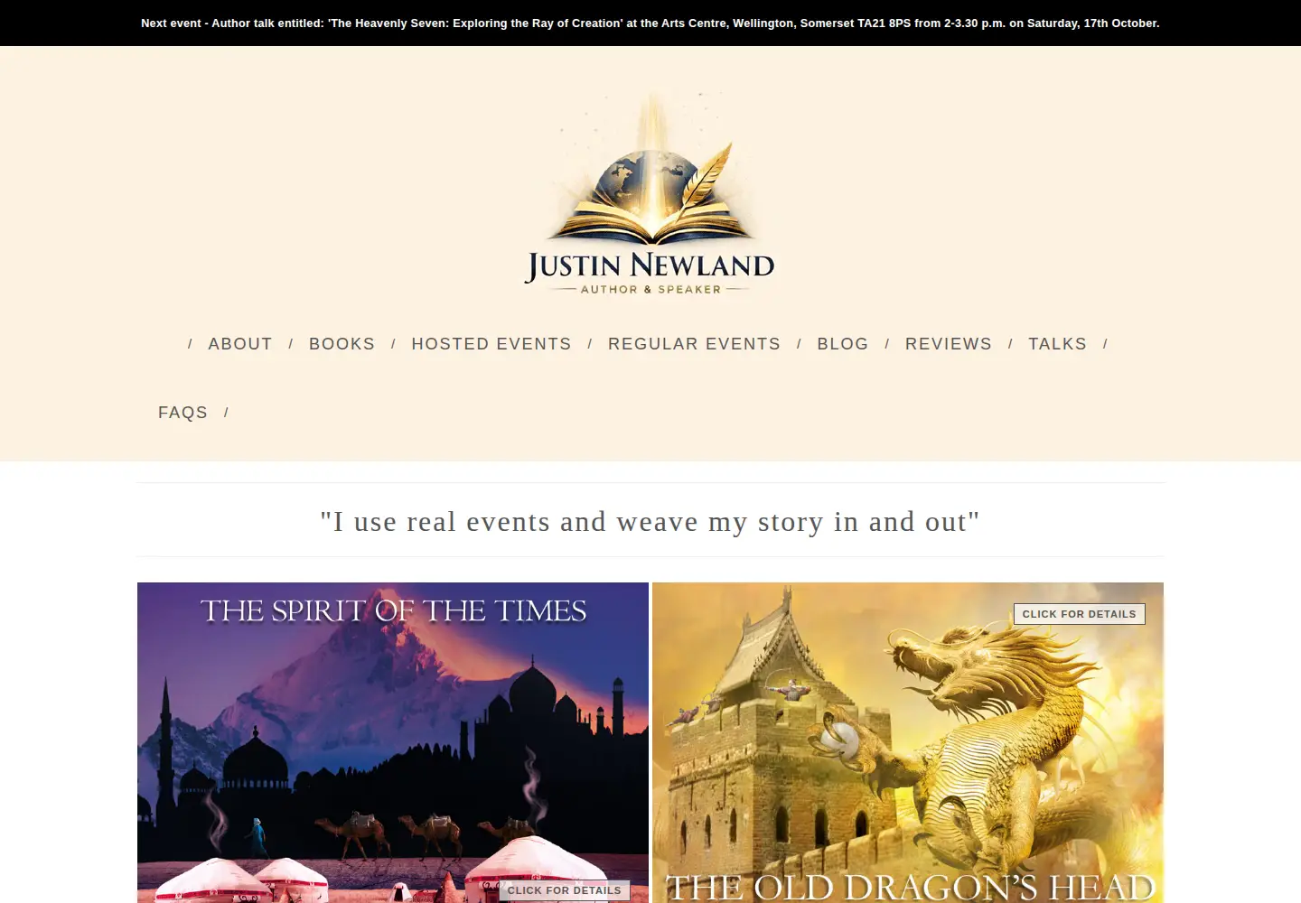 Screenshot of justinnewland.com