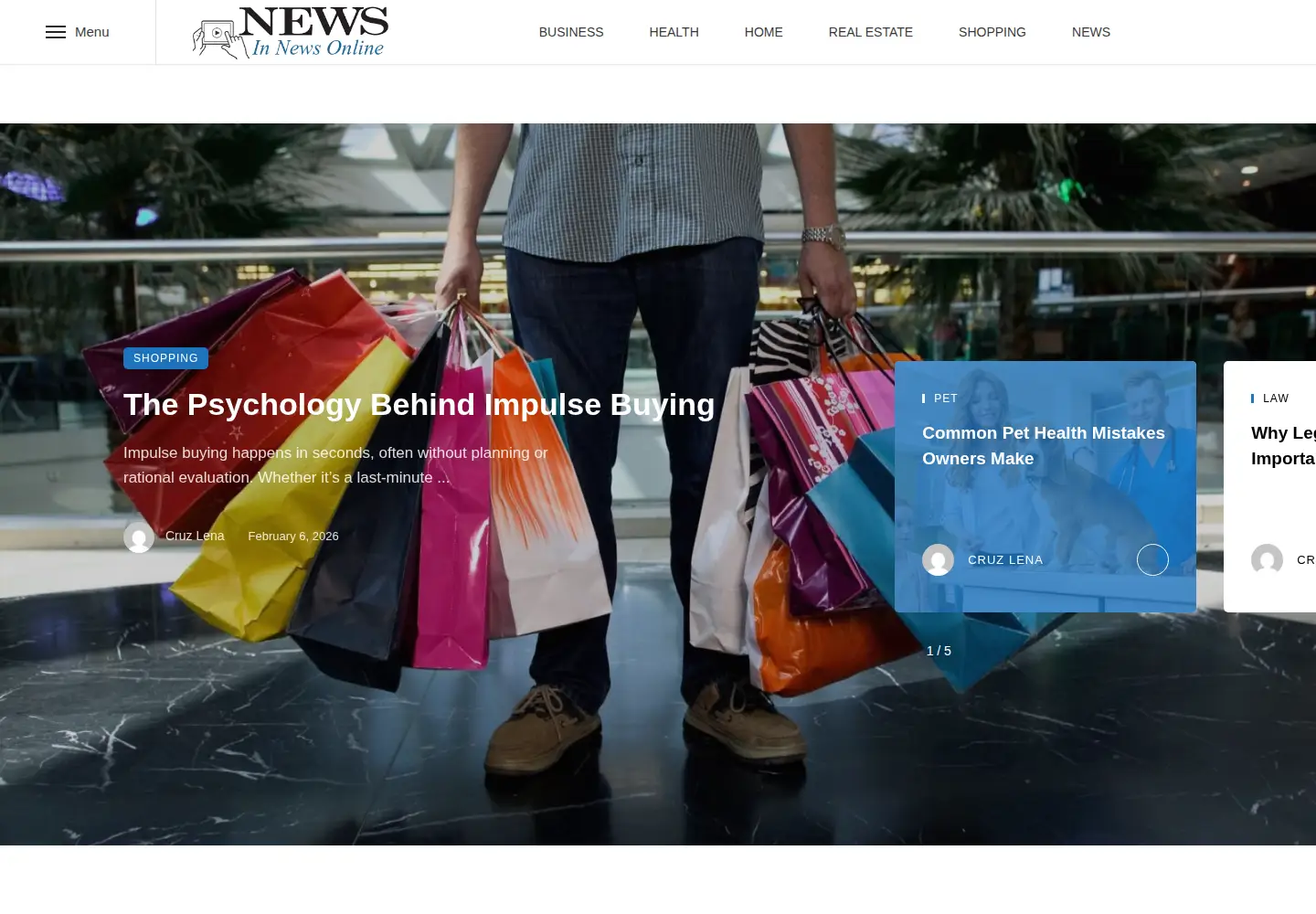 Captured homepage of newsinnewsonline.com in the current scan