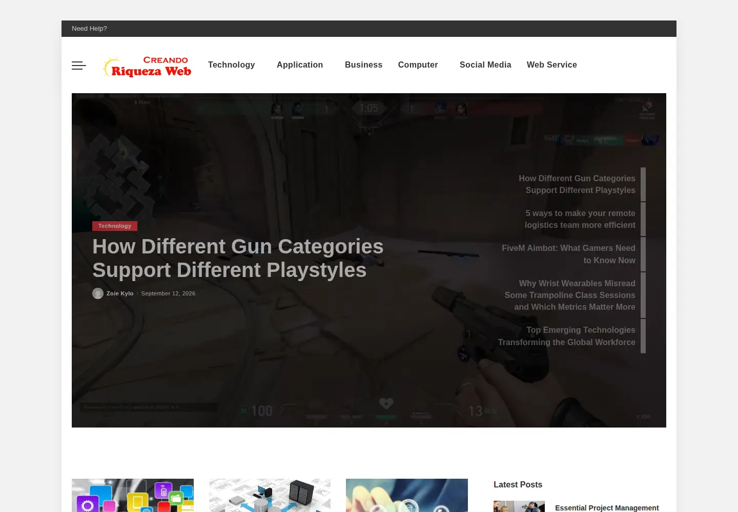 Screenshot of creandoriquezaweb.com