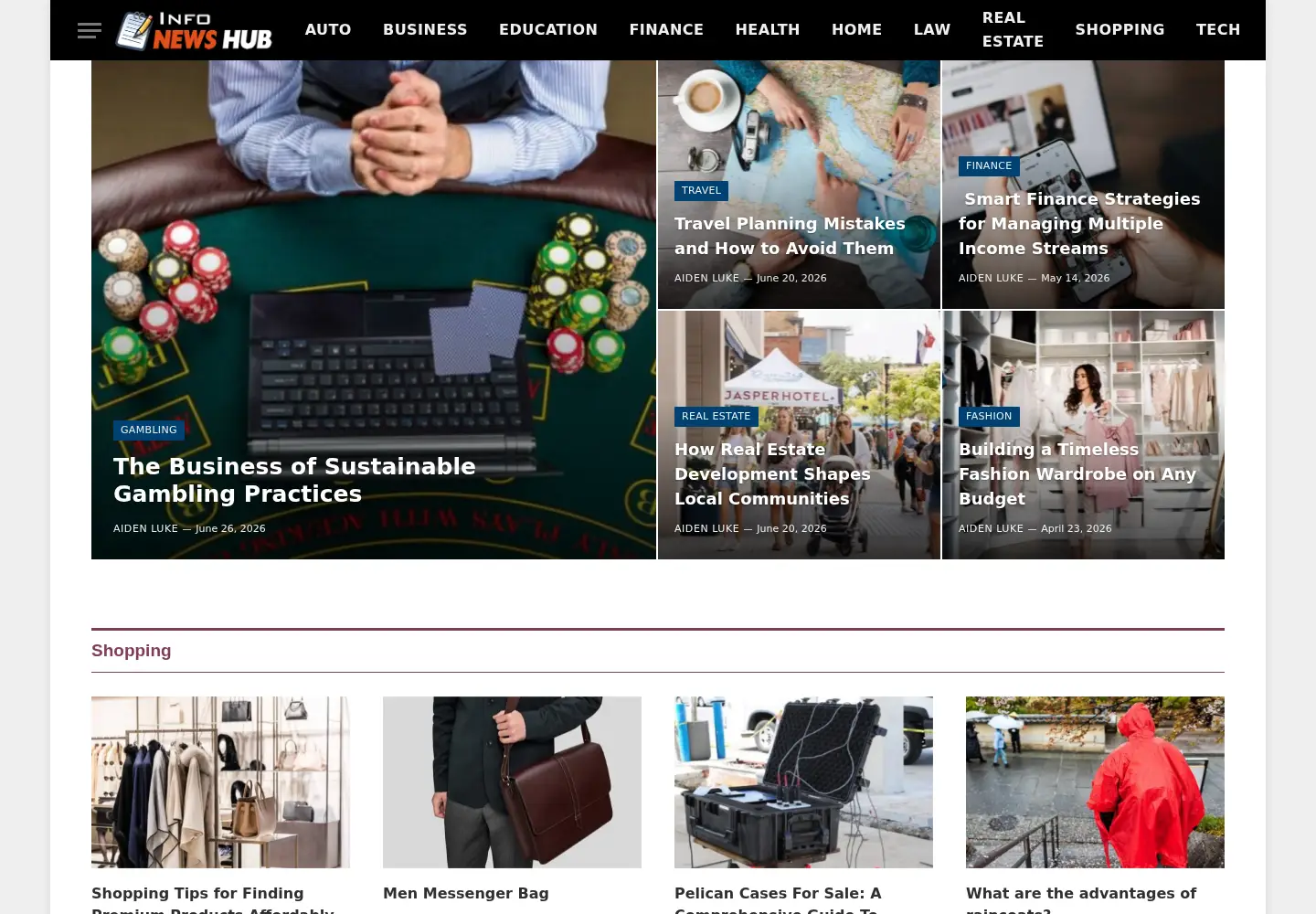 Screenshot of infonewshub.com