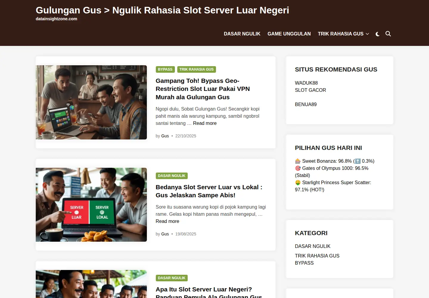 Screenshot of datainsightzone.com
