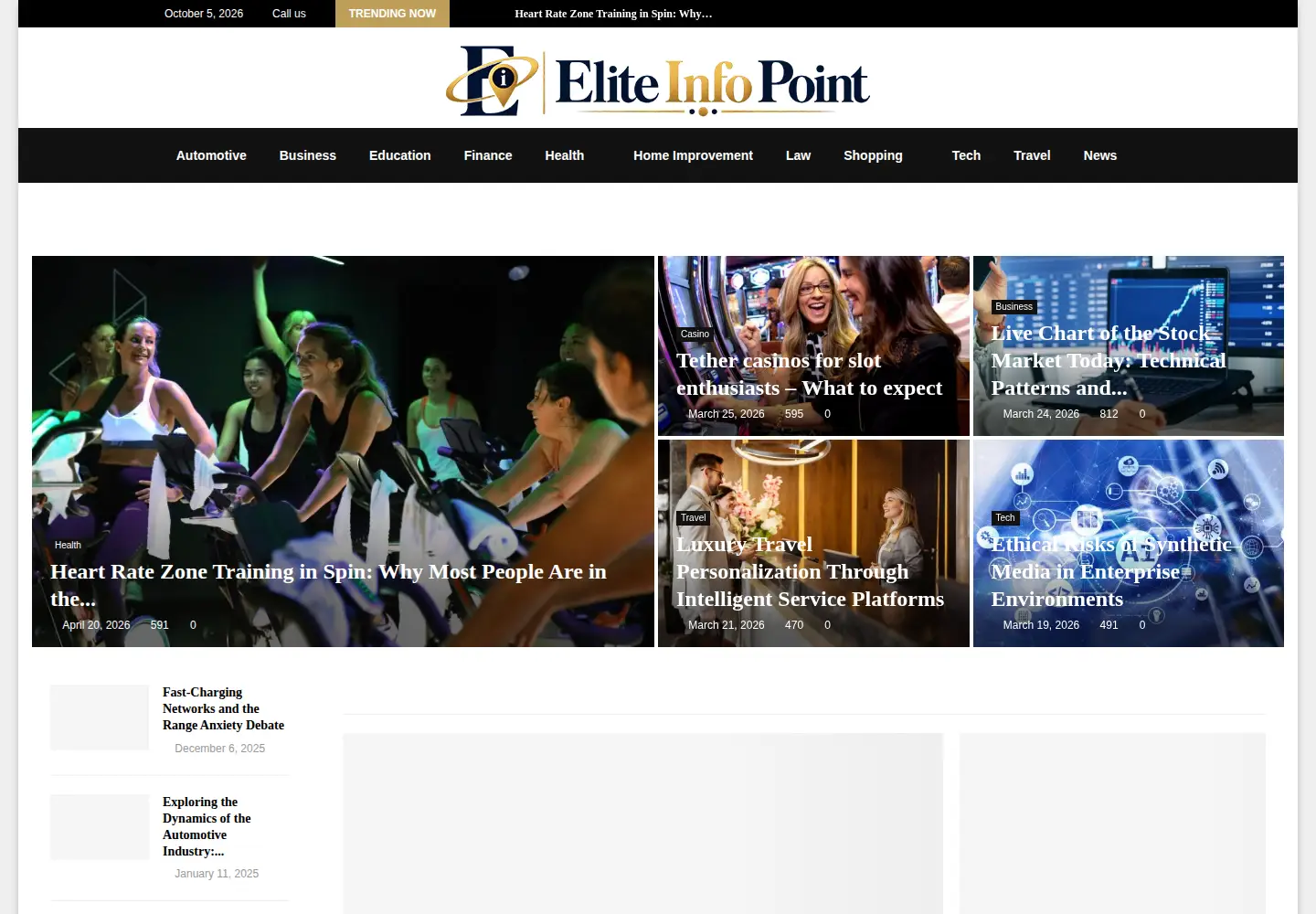 Screenshot of eliteinfopoint.com