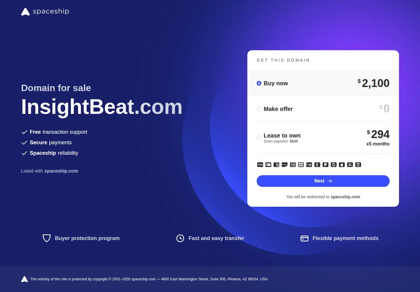 Screenshot of insightbeat.com