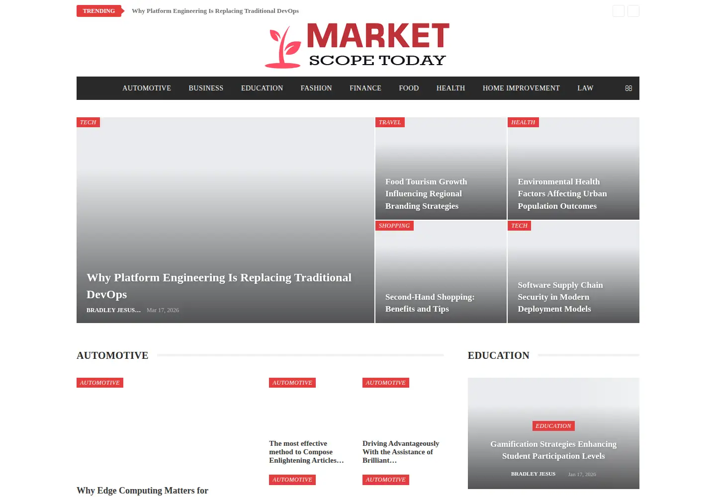 Screenshot of marketscopetoday.com