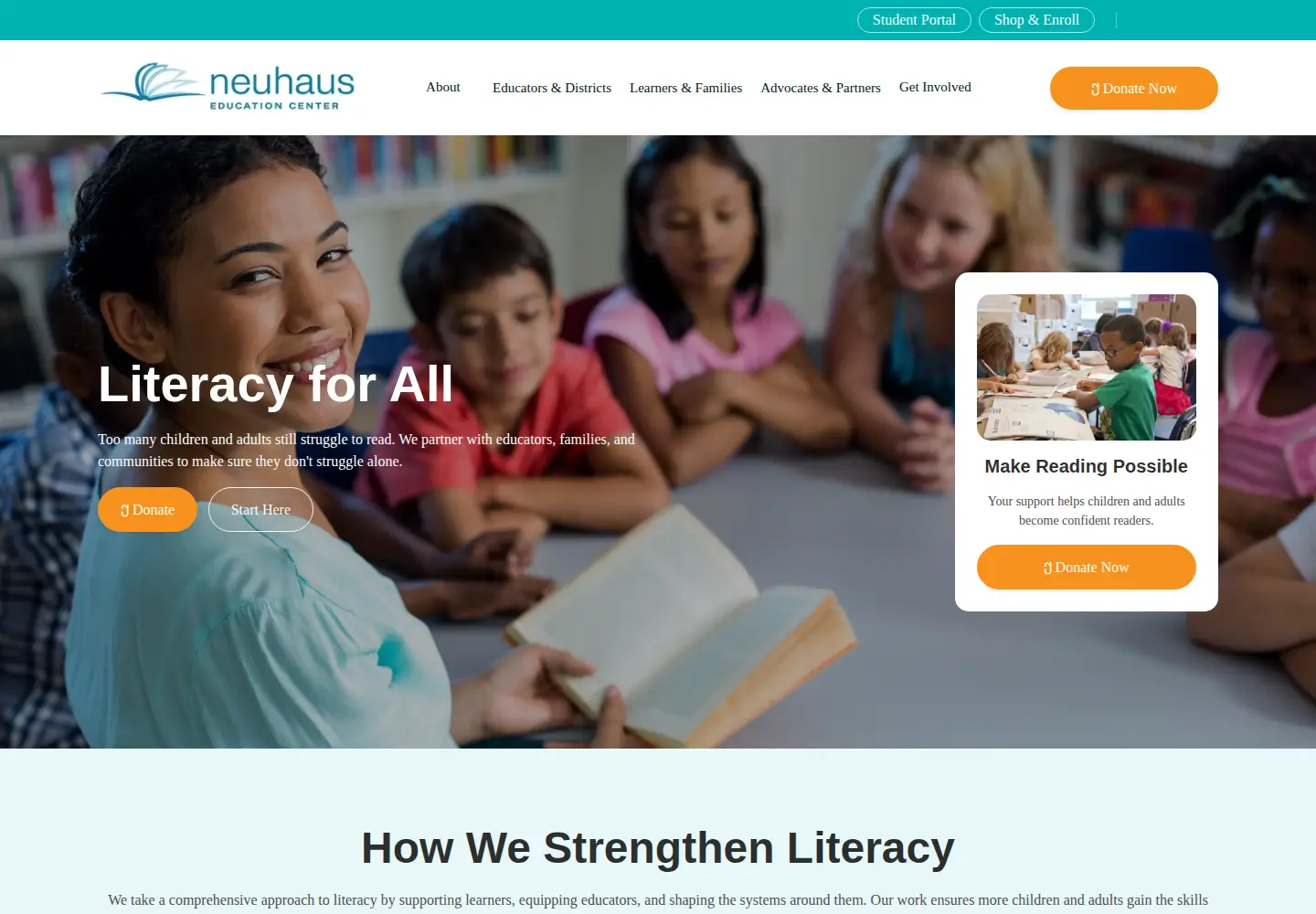Screenshot of neuhaus.org
