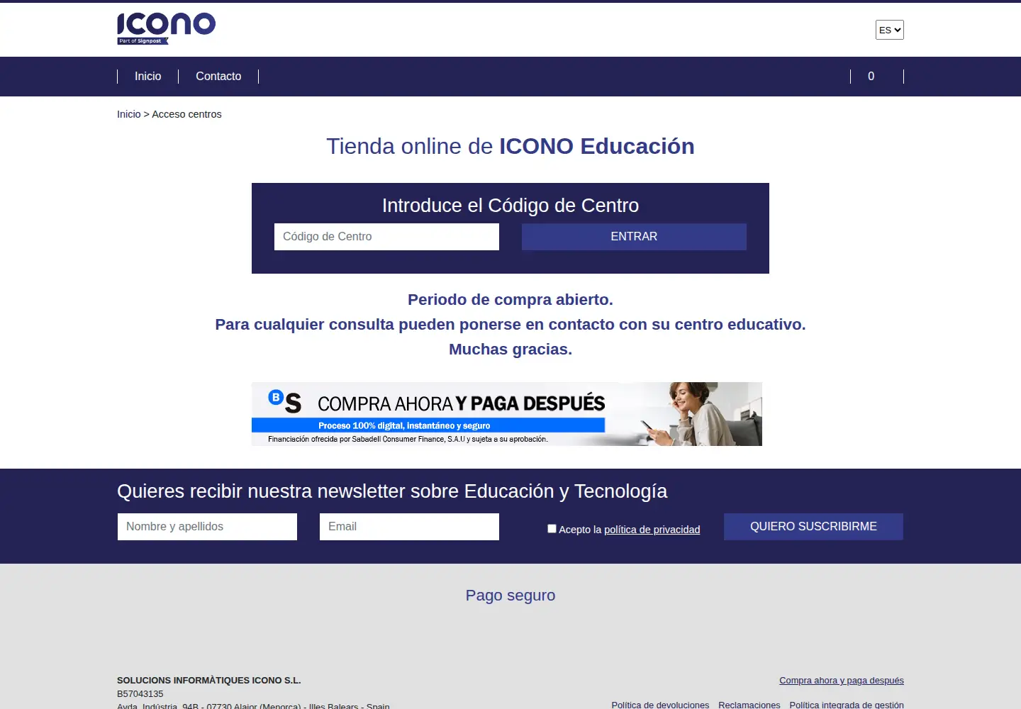 Screenshot of iconoedu.com