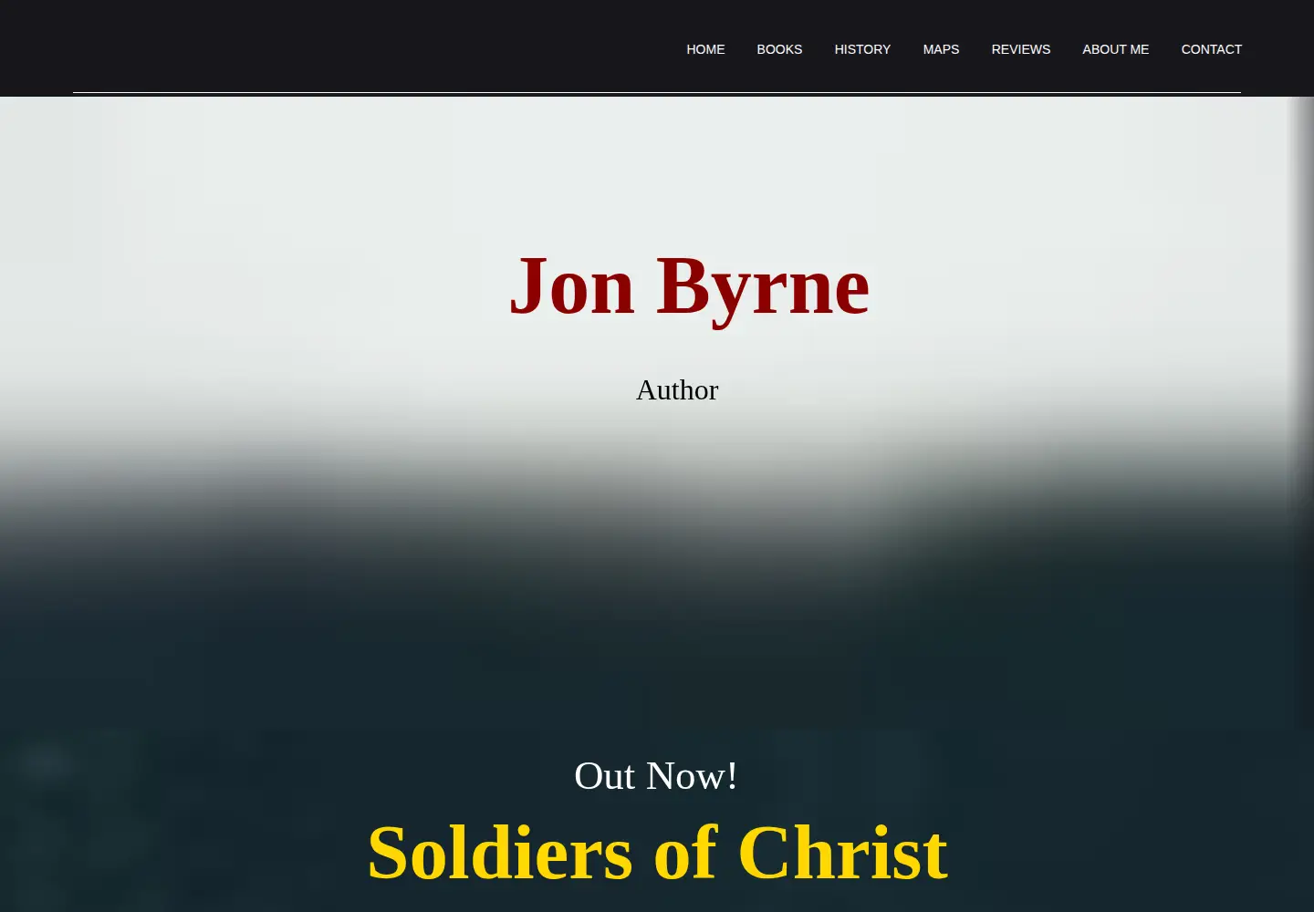 Screenshot of jonbyrnewriter.com