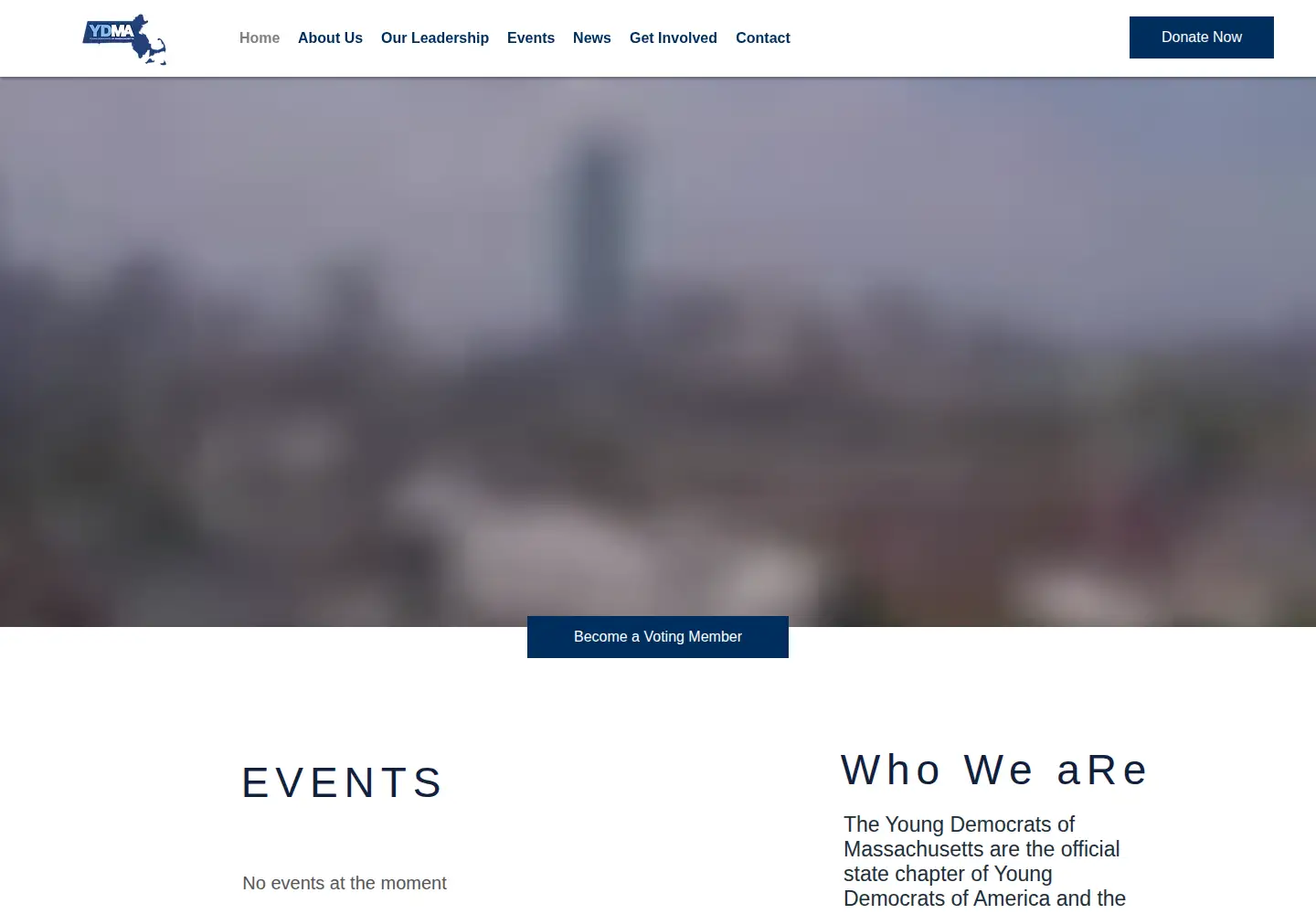 Screenshot of ydma.org