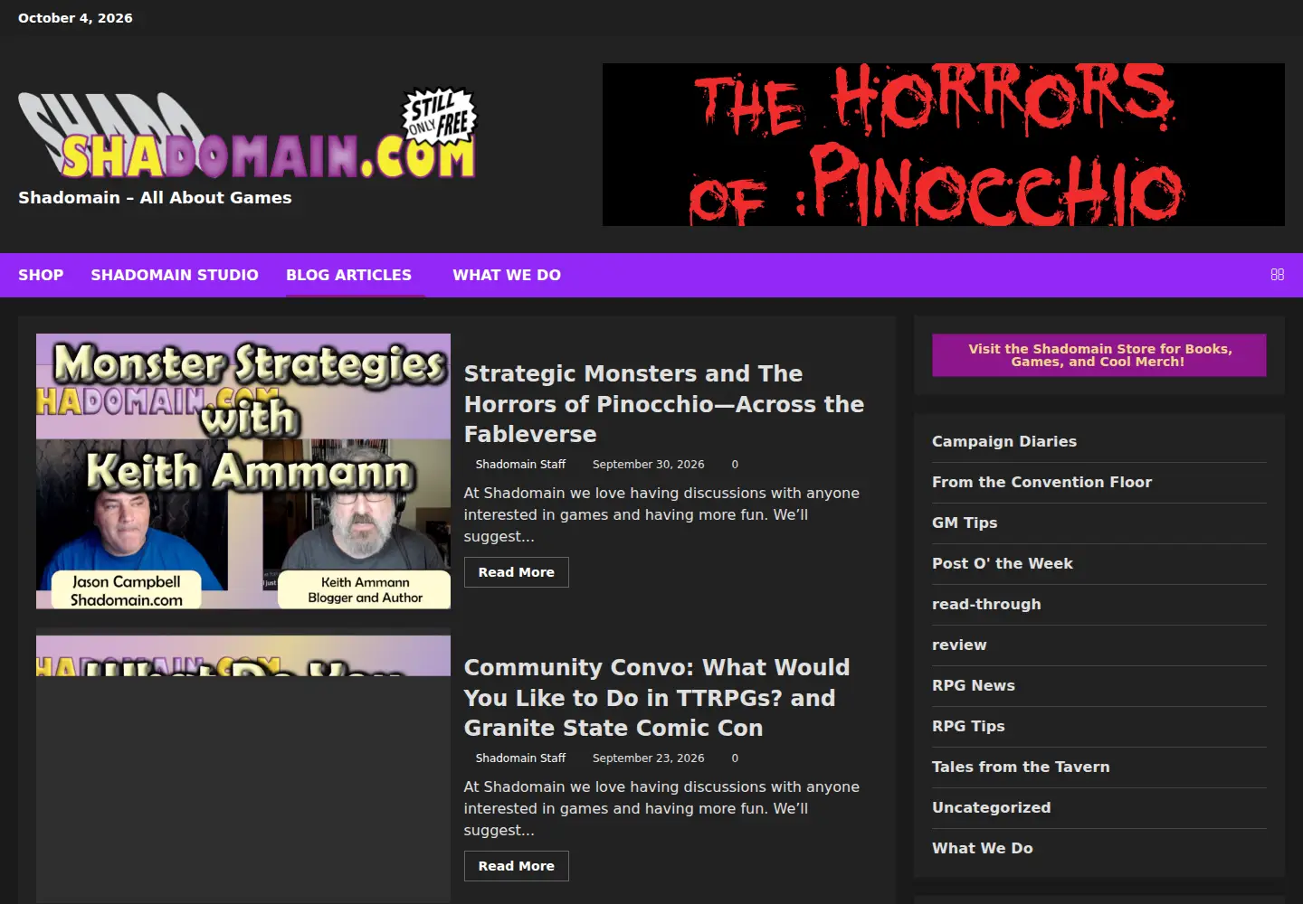 Screenshot of shadomain.com