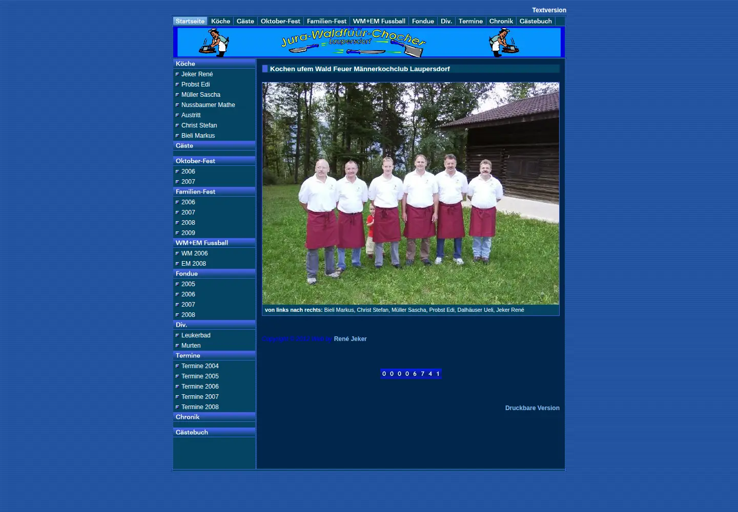 Screenshot of chocher.ch