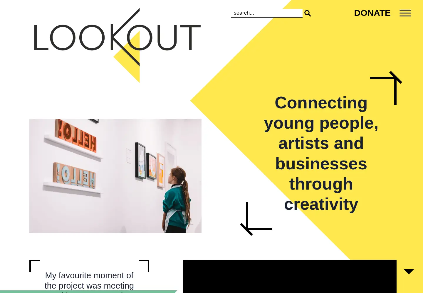 Screenshot of projectlookout.org