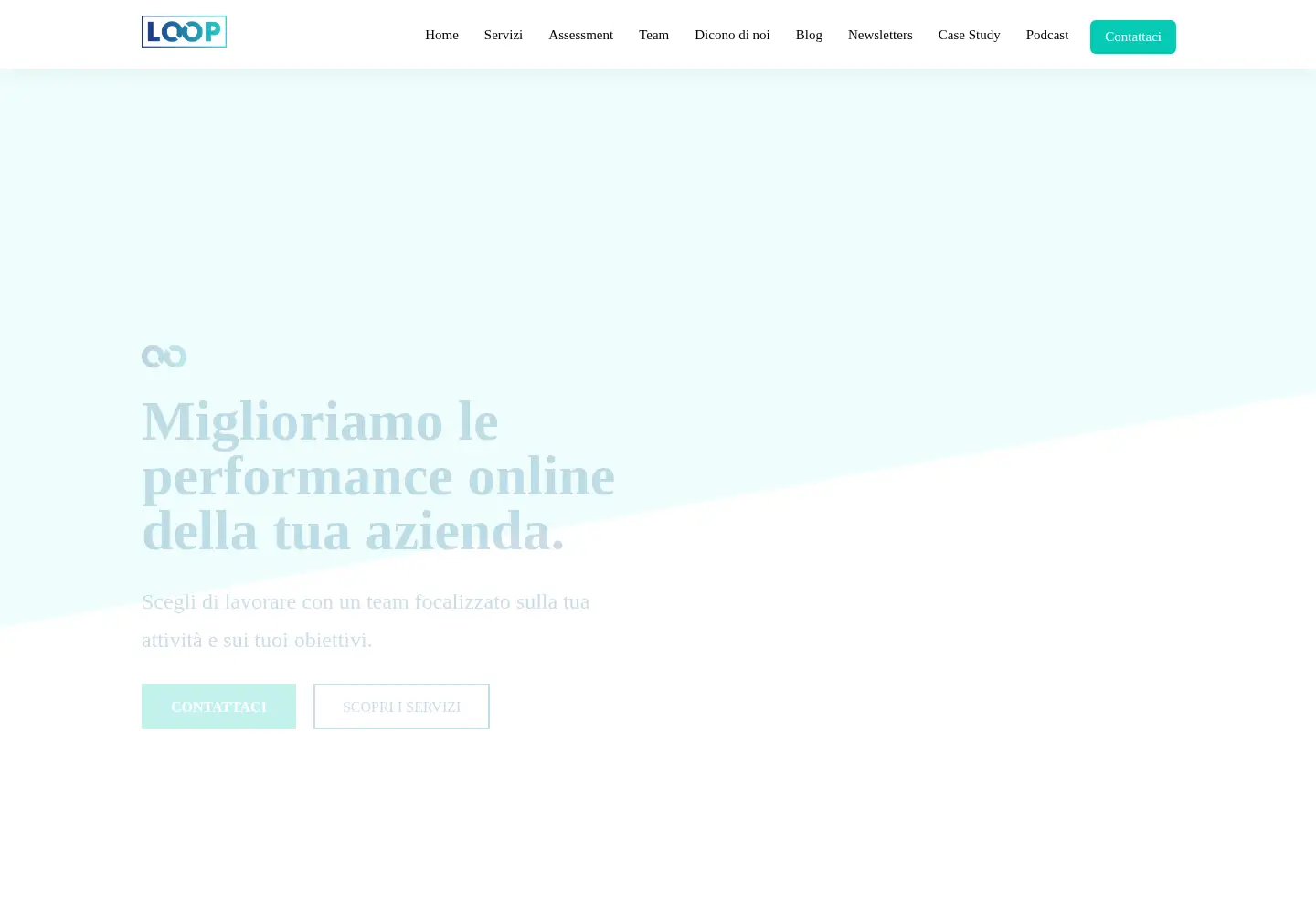 Screenshot of loopsrl.agency