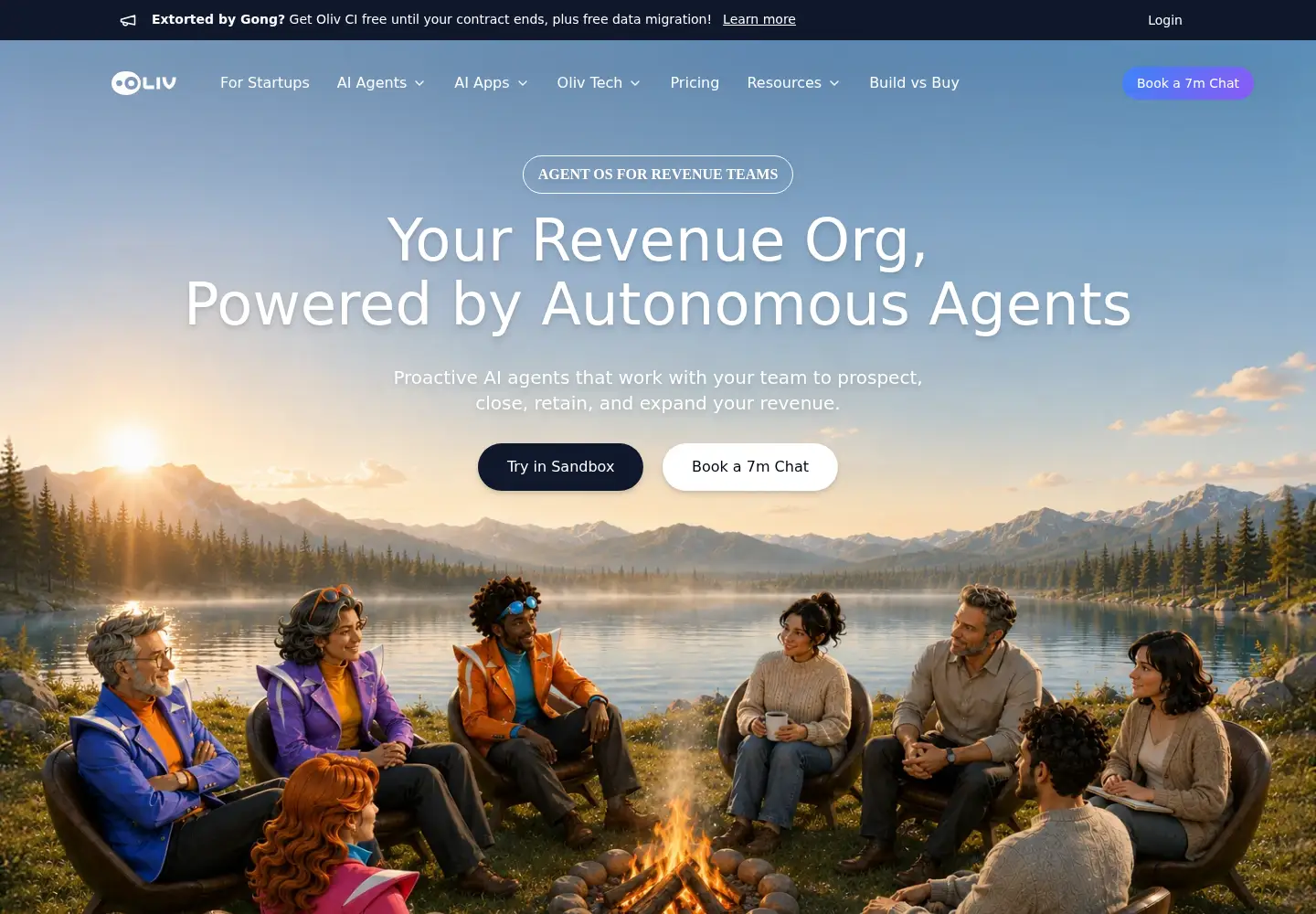 Screenshot of oliv.ai